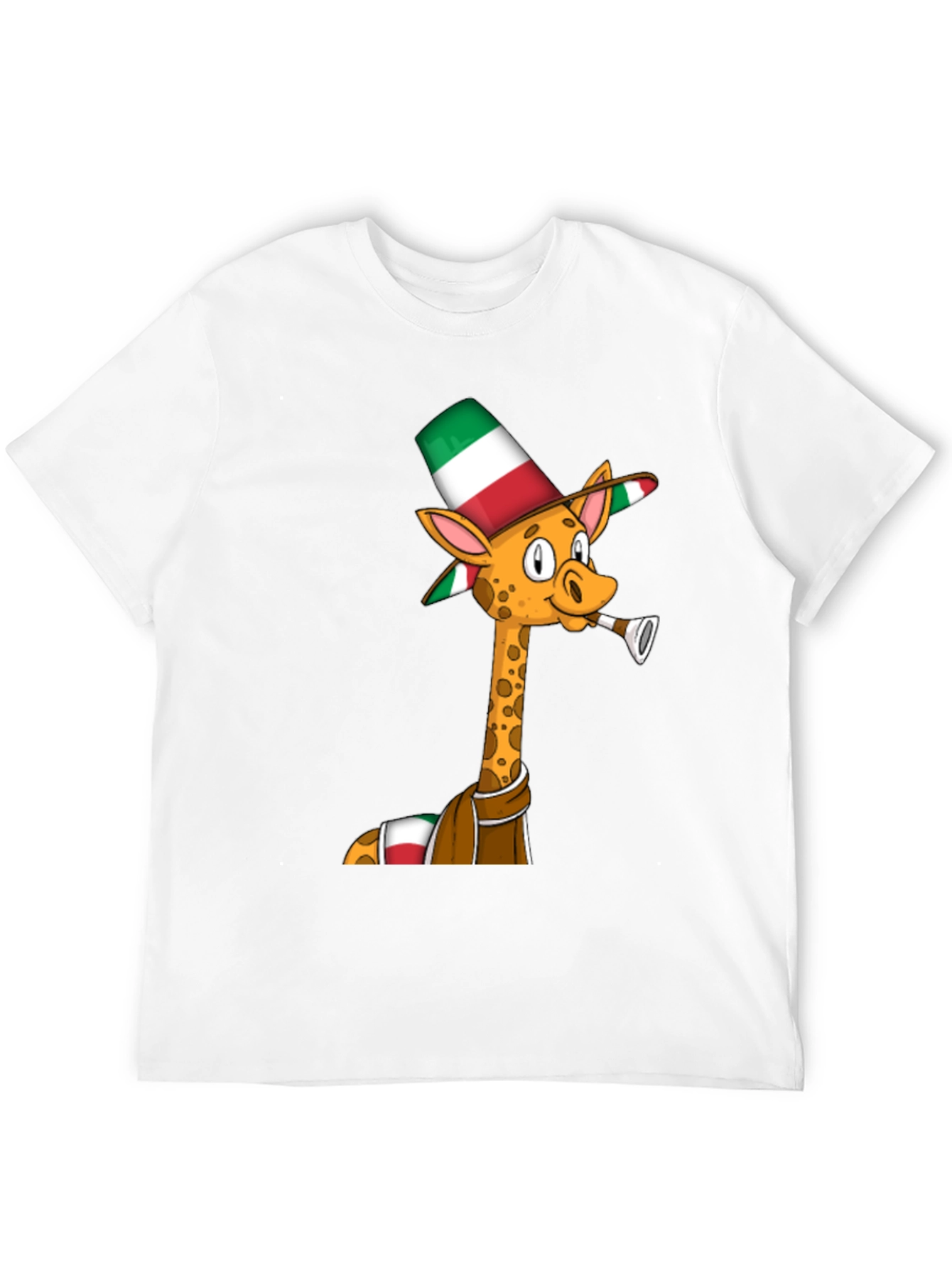 Camiseta Negra con Jirafa Italiana