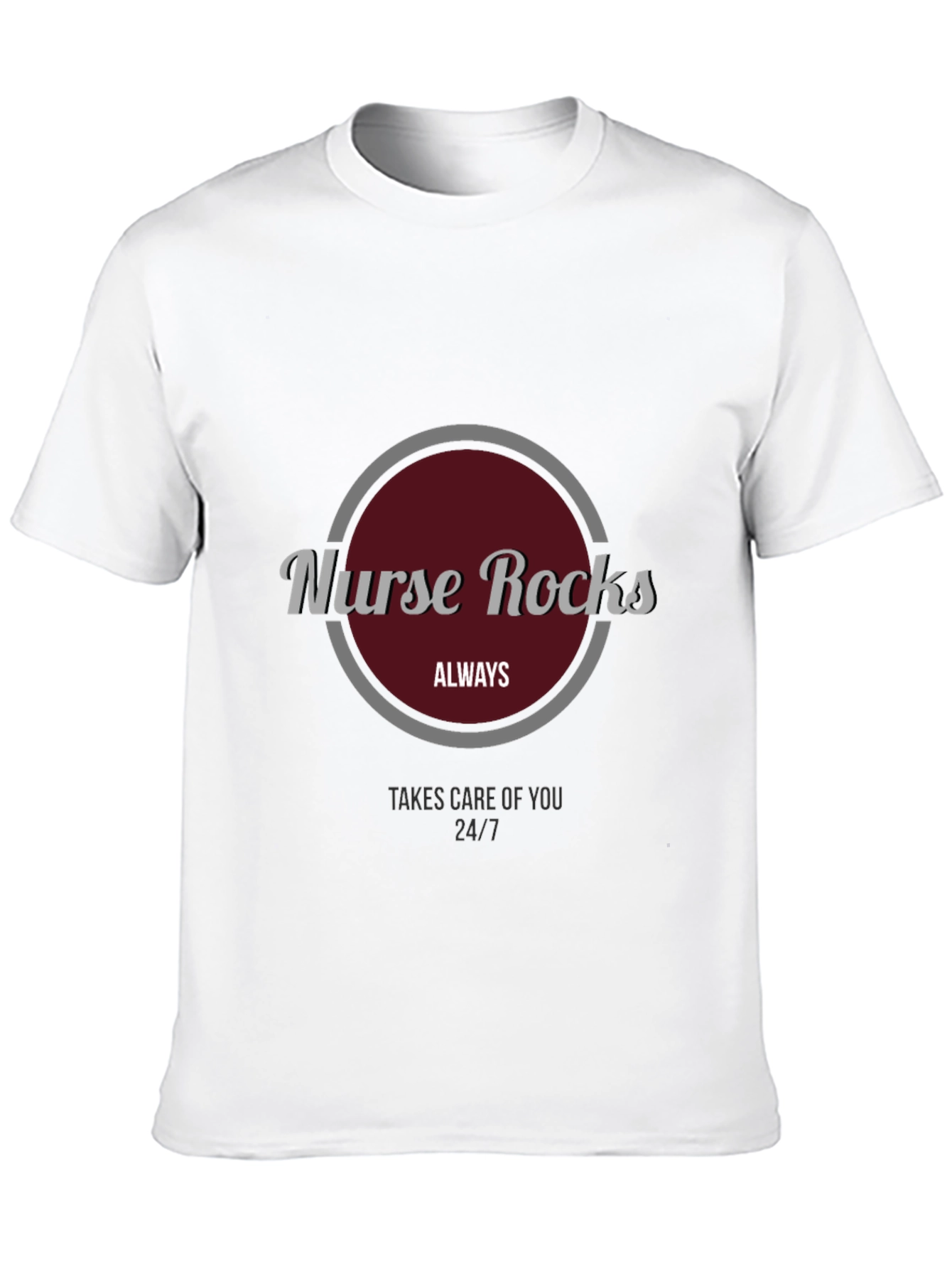 Camiseta Negra Nurse Rocks para Enfermeros