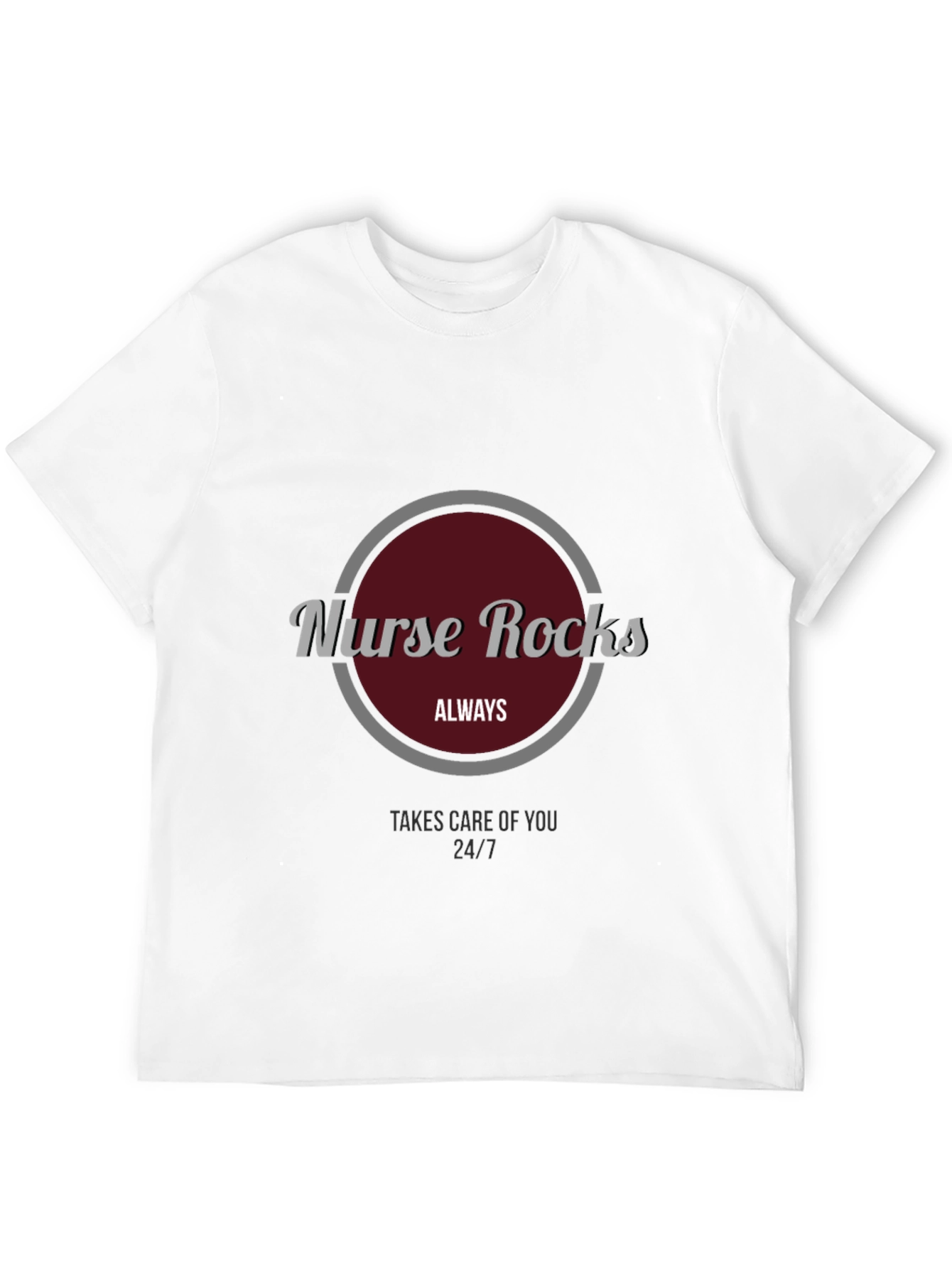 Camiseta Negra Nurse Rocks para Enfermeros