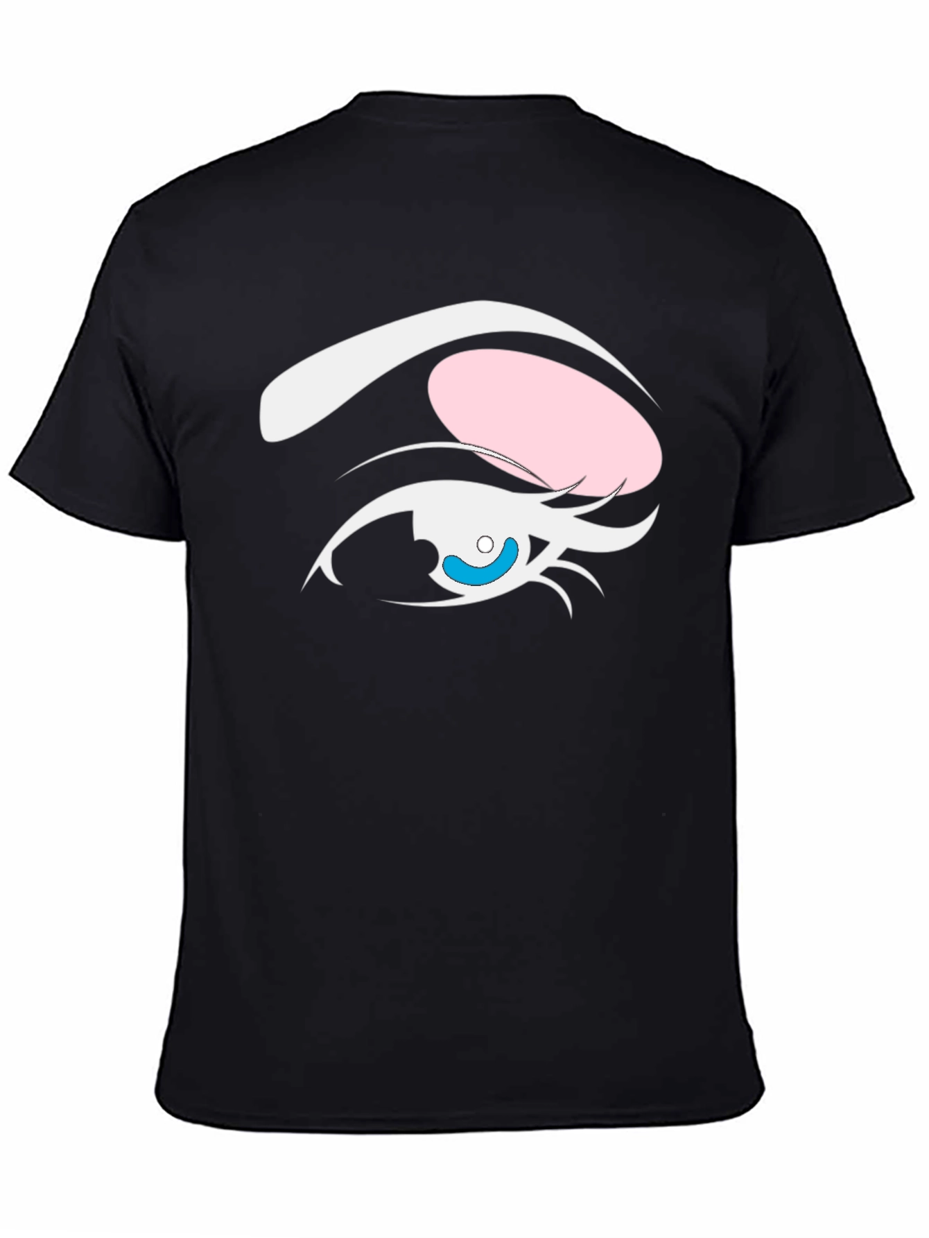 Camiseta Negra Ojo Anime Estilizado