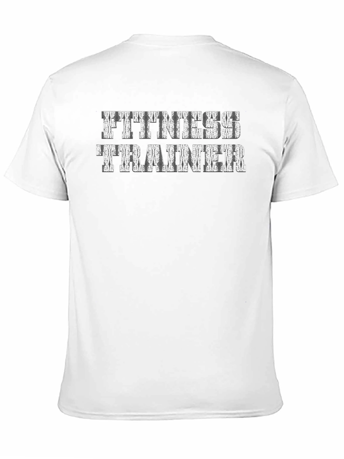 Camiseta Negra Entrenador Personal Fitness con Diseño Texturizado