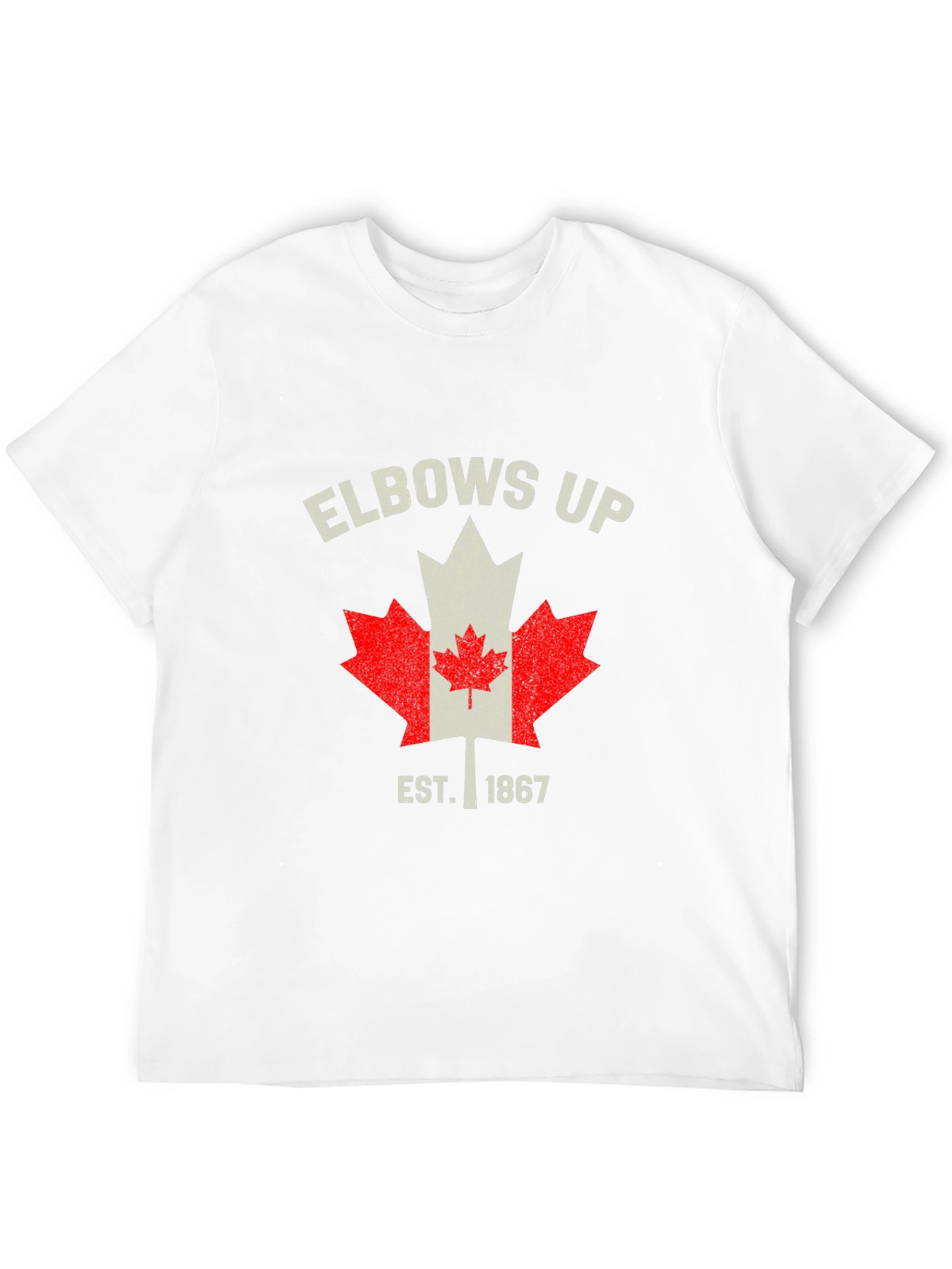 Camiseta Negra Canadá: ¡Elbows Up! Edición 1867