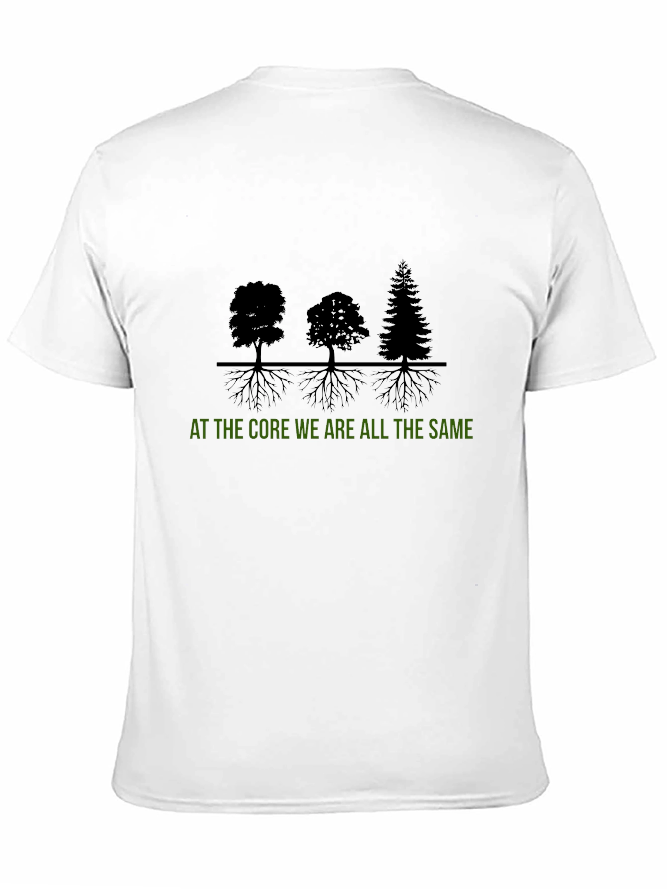 Camiseta Hombre - Árboles y Raíces: Unidad Fundamental
