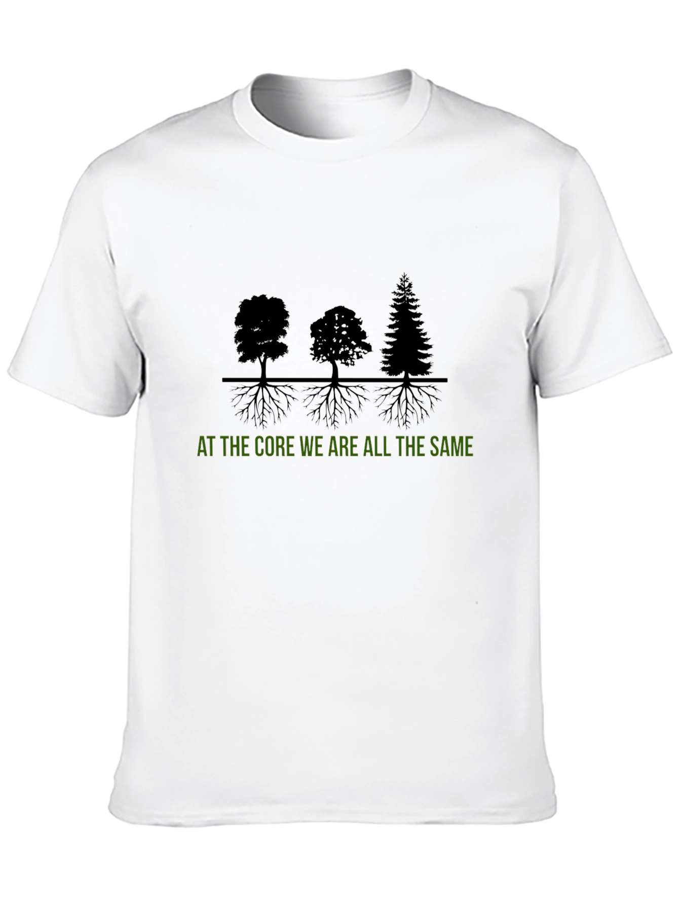 Camiseta Hombre - Árboles y Raíces: Unidad Fundamental