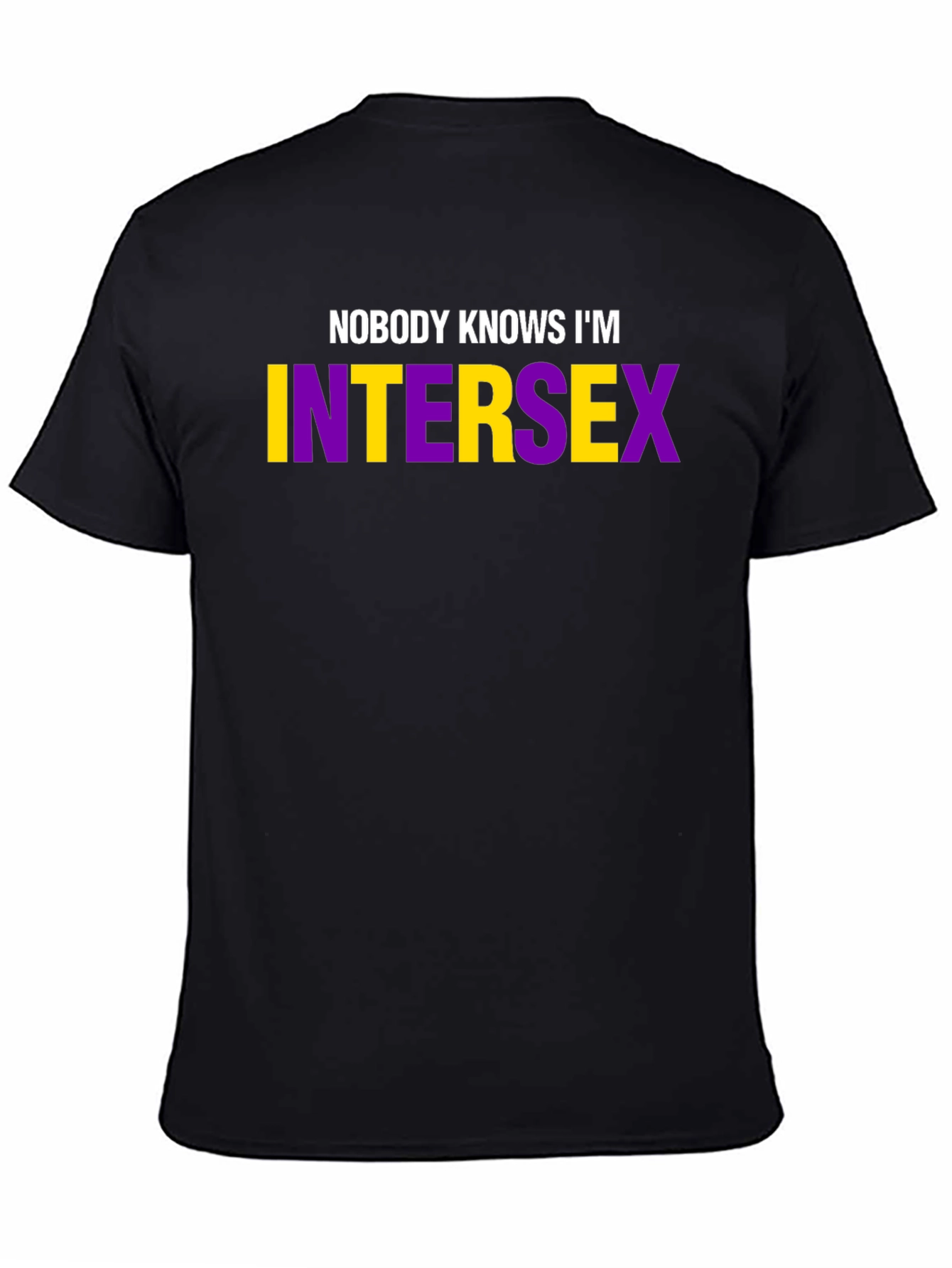 Camiseta Negra Intersex: Nadie lo Sabe