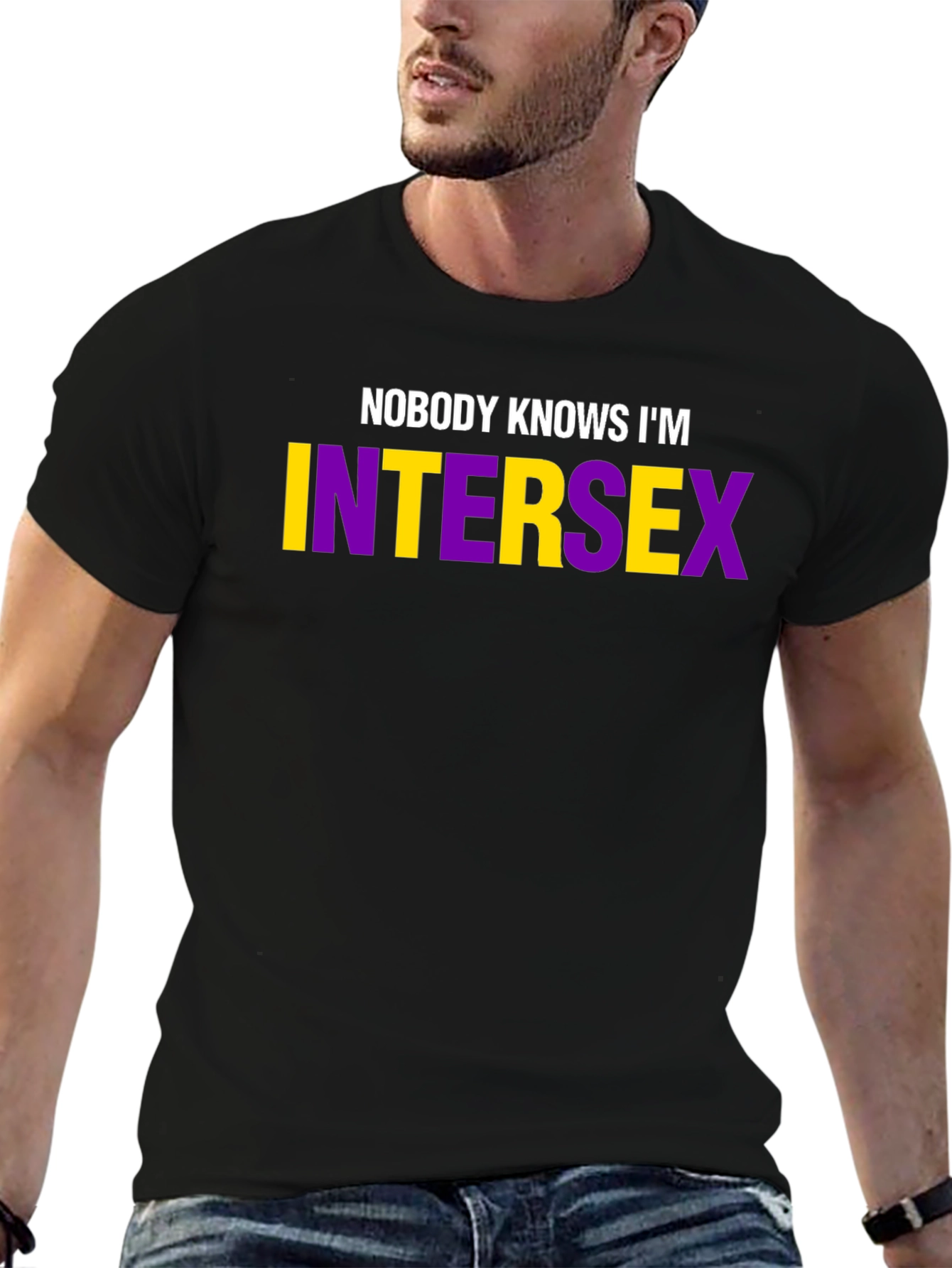 Camiseta Negra Intersex: Nadie lo Sabe