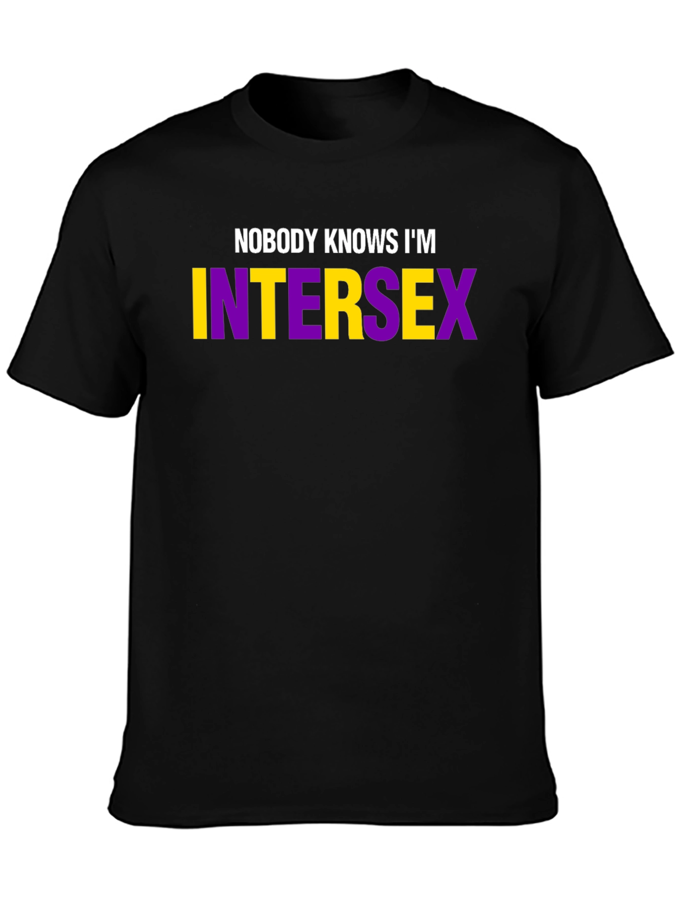 Camiseta Negra Intersex: Nadie lo Sabe
