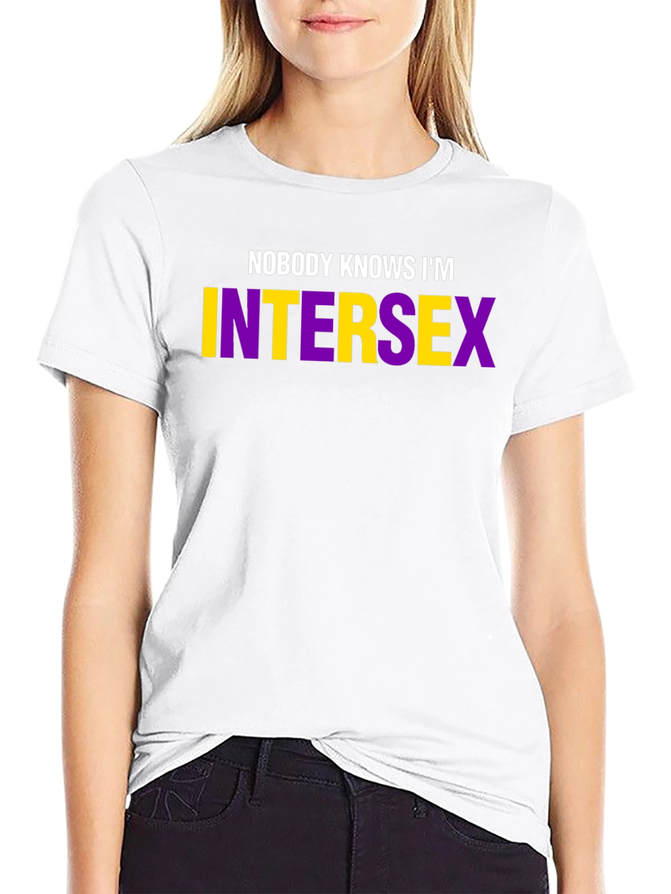 Camiseta Negra Intersex: Nadie lo Sabe