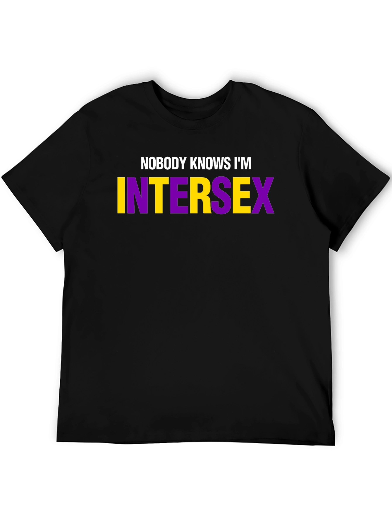 Camiseta Negra Intersex: Nadie lo Sabe