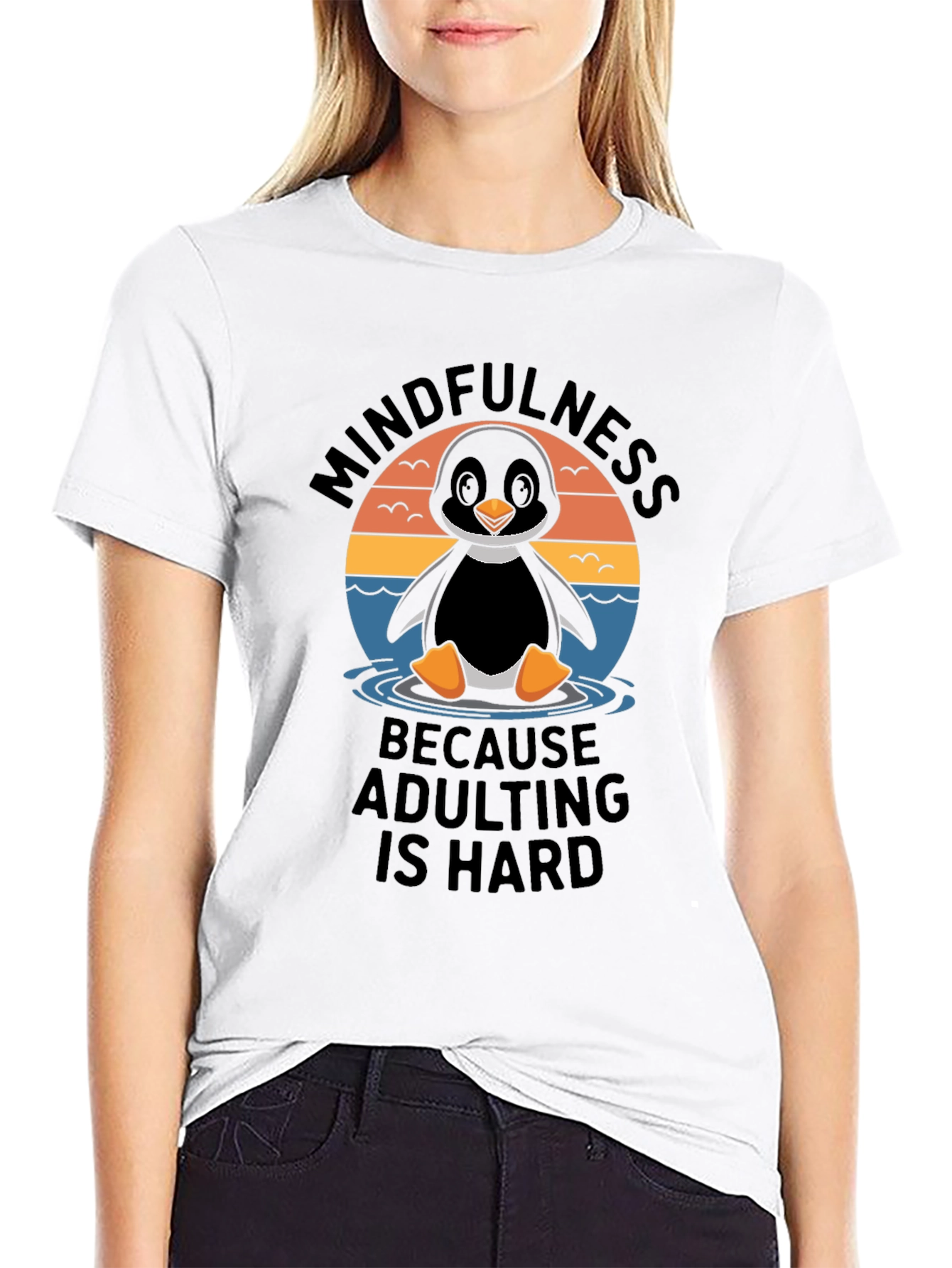 Camiseta Negra: Mindfulness Porque Ser Adulto es Difícil