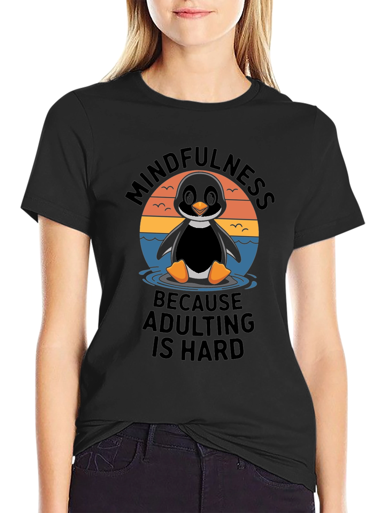 Camiseta Negra: Mindfulness Porque Ser Adulto es Difícil