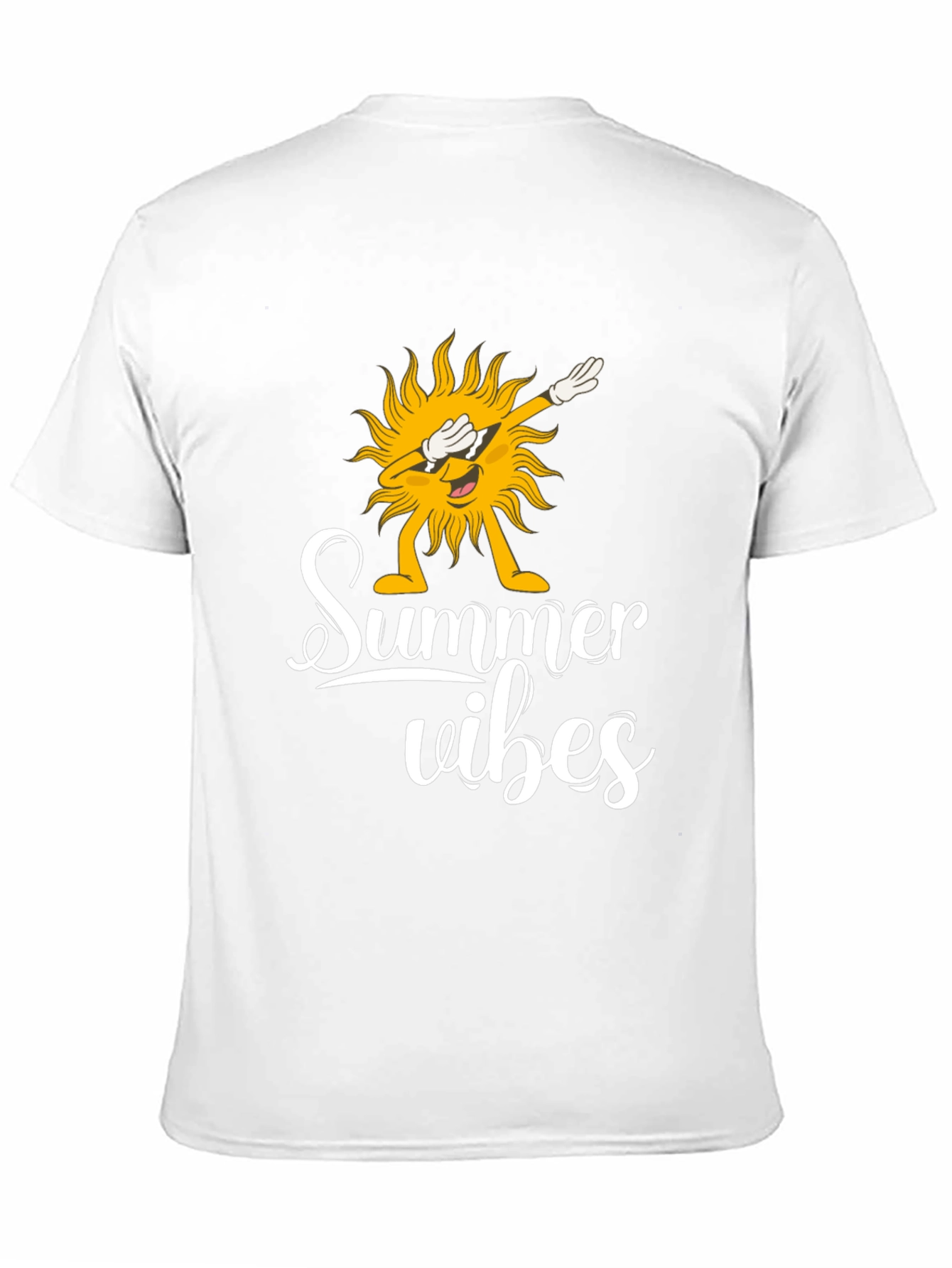 Camiseta Negra Summer Vibes con Diseño de Sol