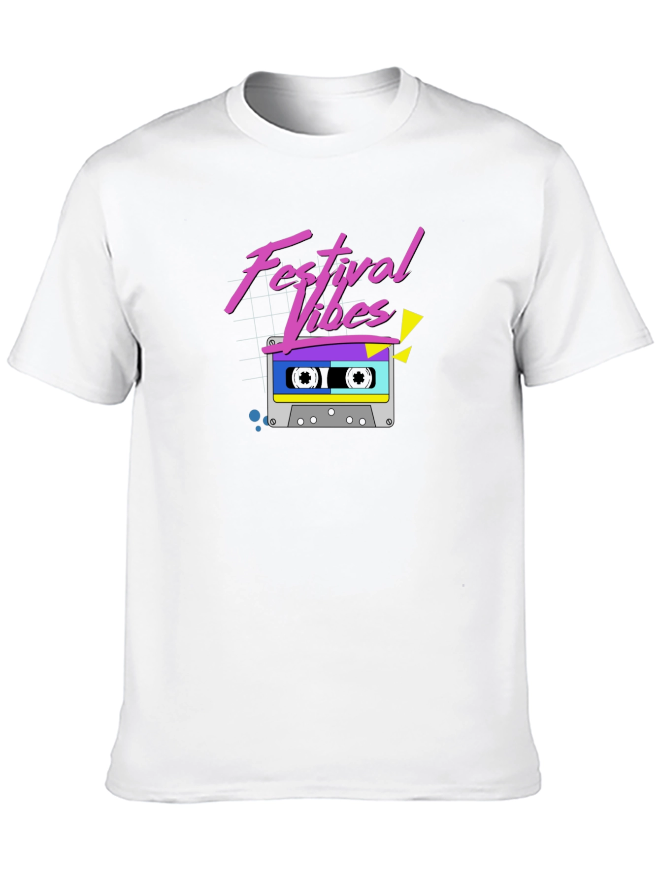 Camiseta Negra Festival Vibes Retro