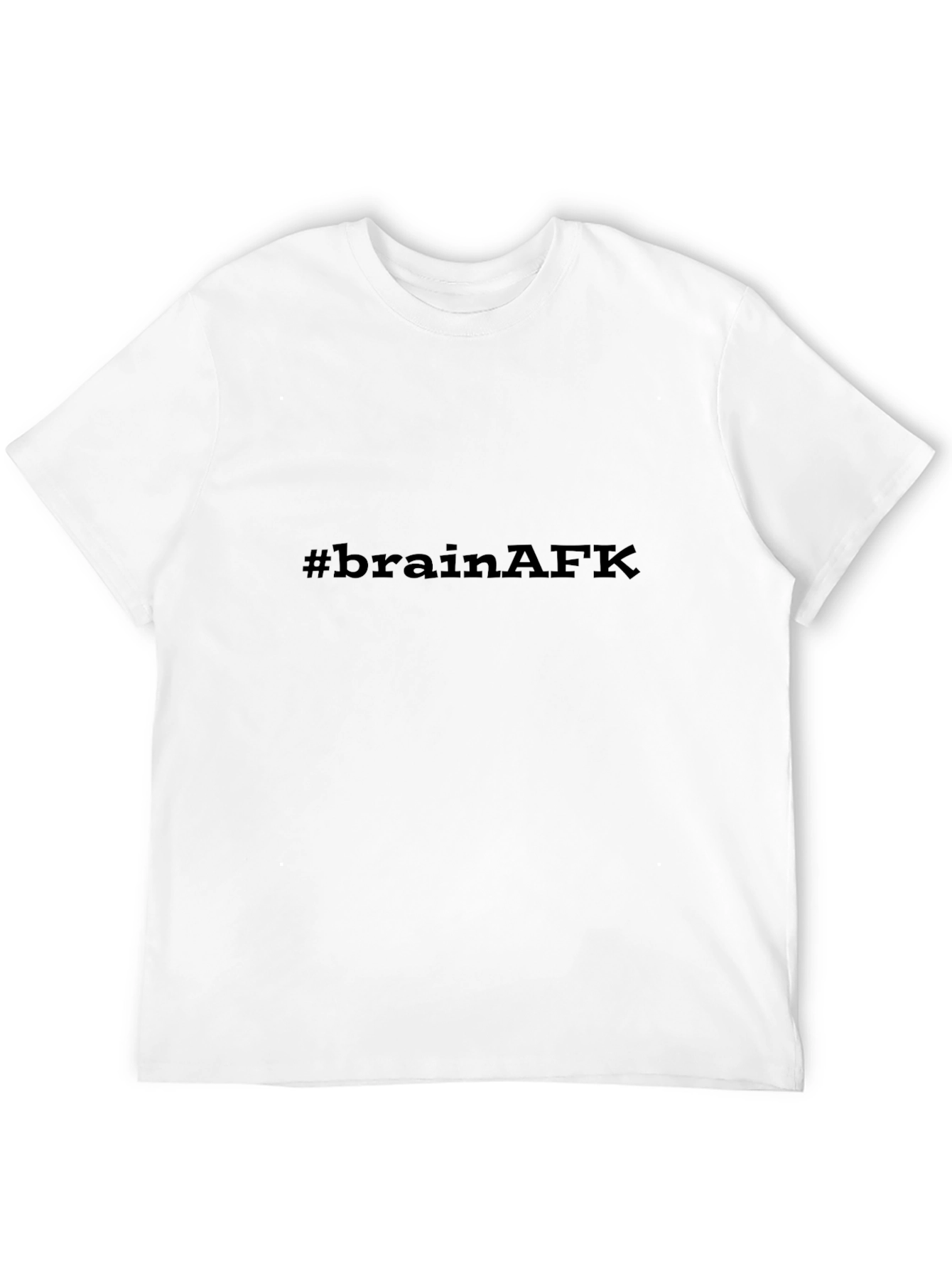 Camiseta Negra #brainAFK Casual y Cómoda