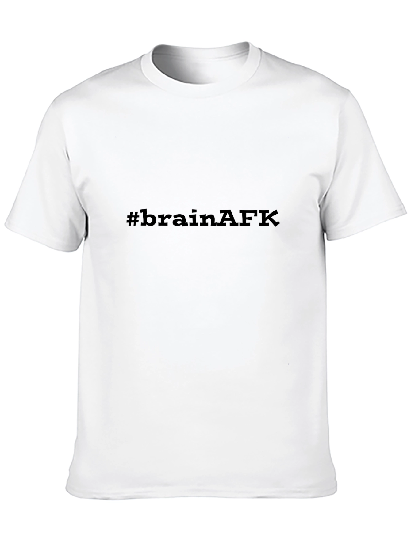 Camiseta Negra #brainAFK Casual y Cómoda