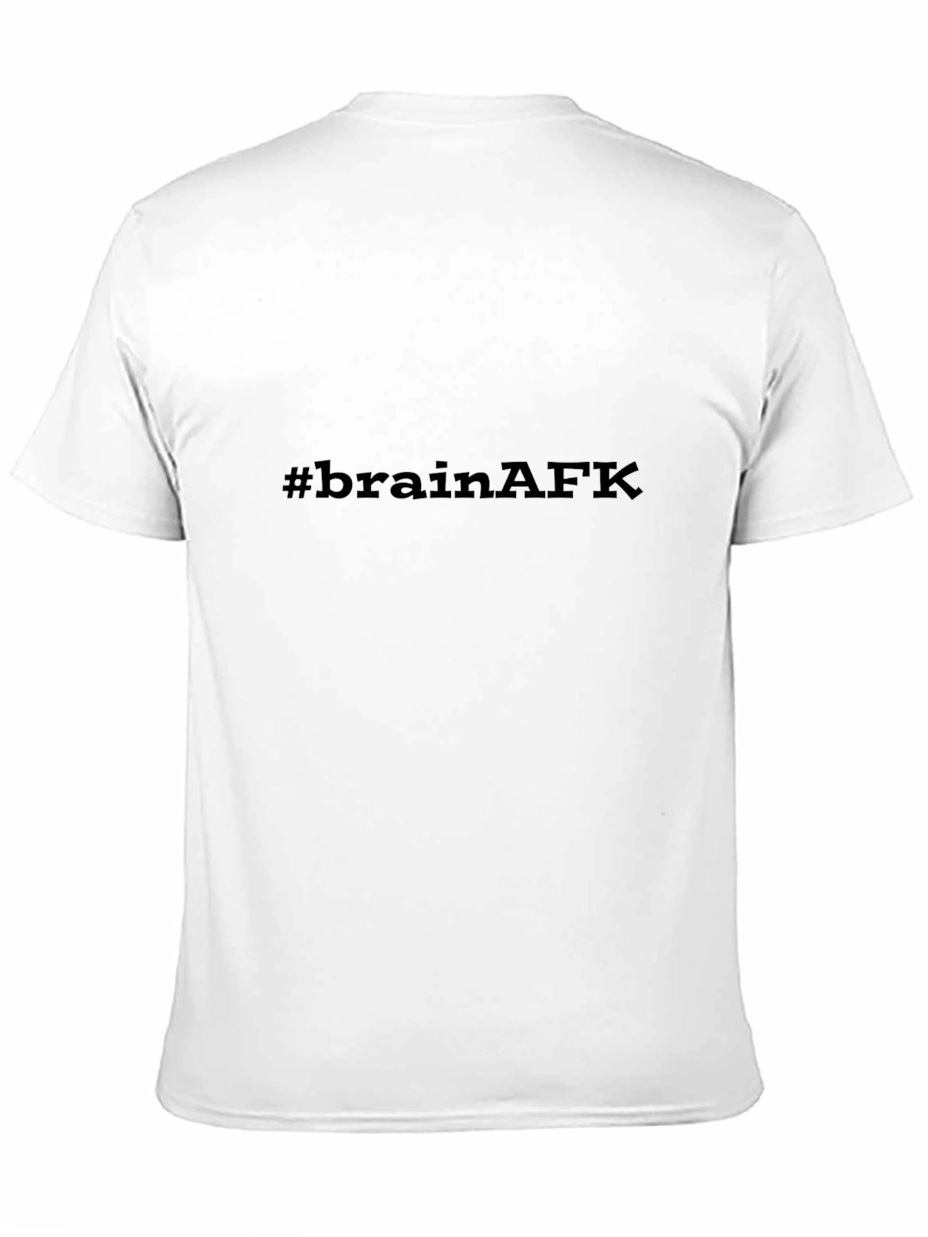 Camiseta Negra #brainAFK Casual y Cómoda