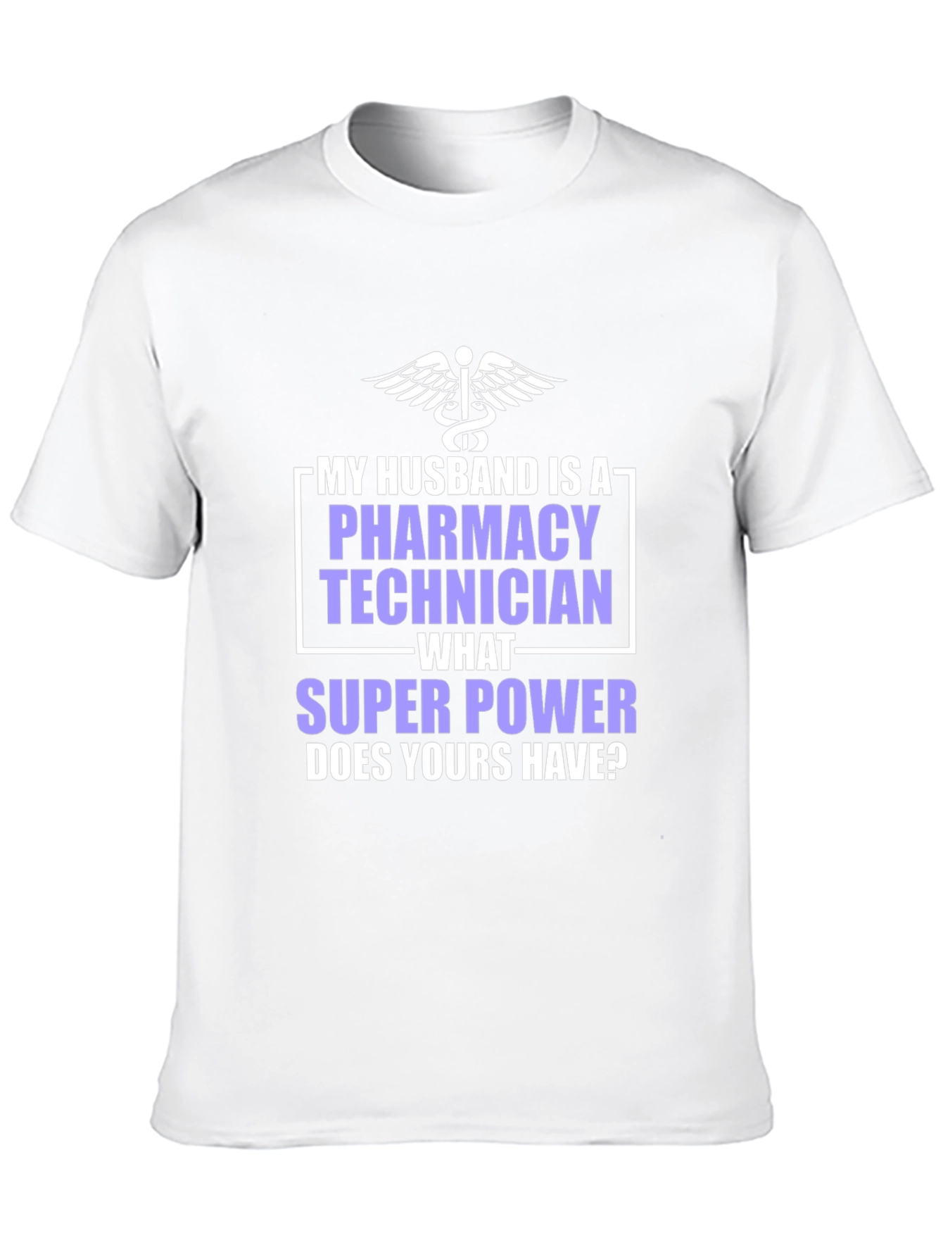 Camiseta para Esposo Técnico de Farmacia con Superpoder