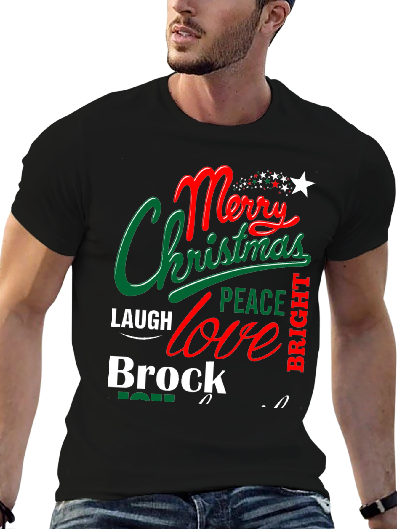 Camiseta Navideña Personalizada Brock