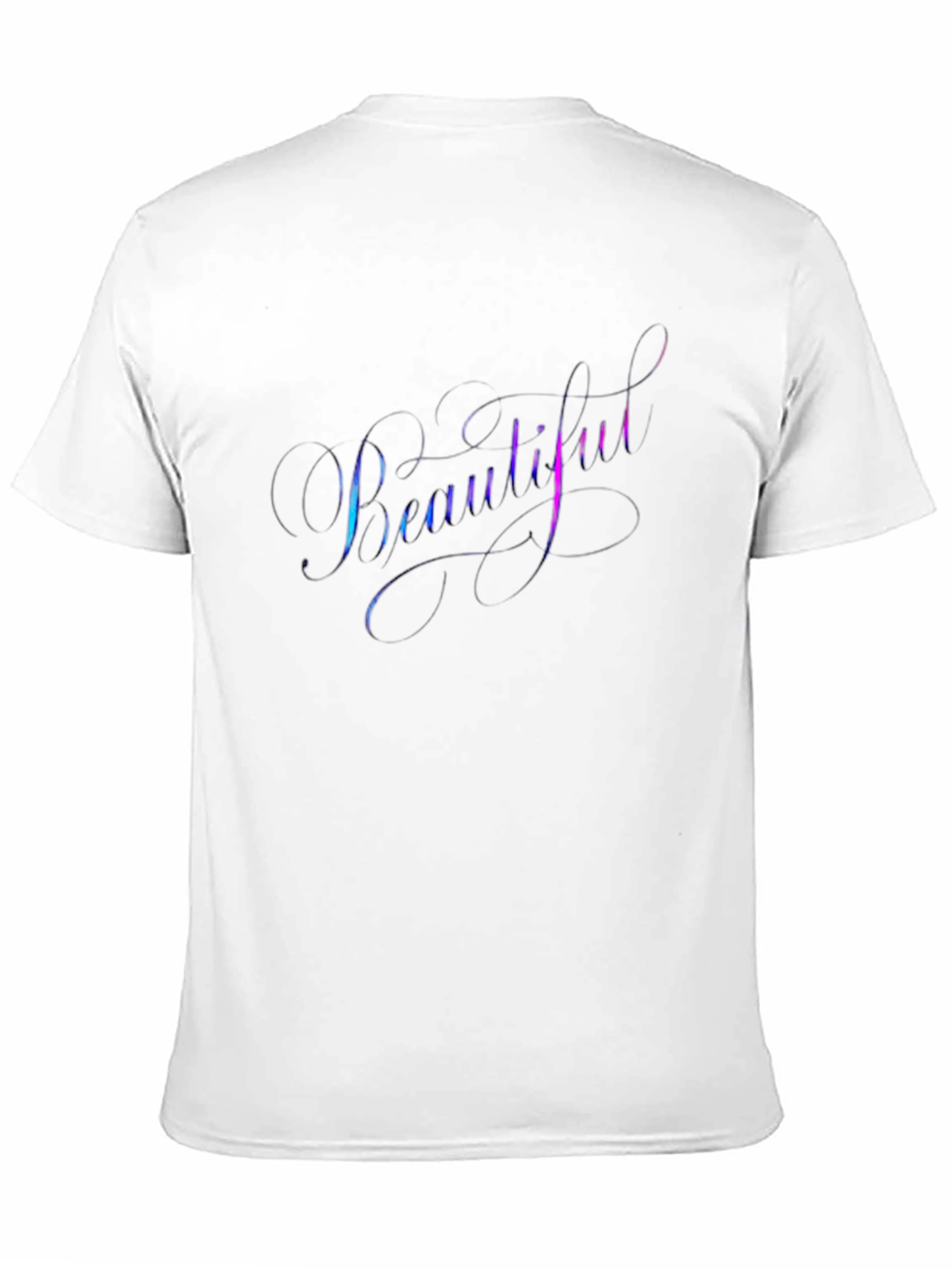 Camiseta Negra con Diseño Beautiful