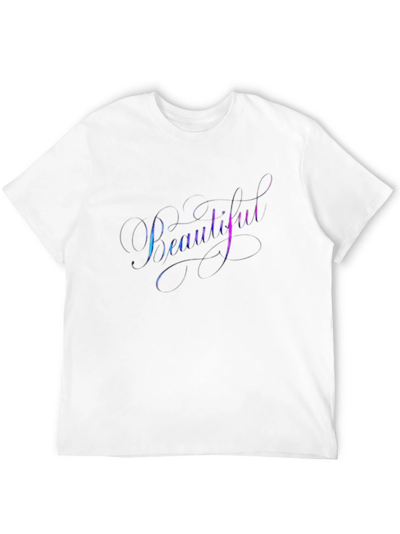 Camiseta Negra con Diseño Beautiful