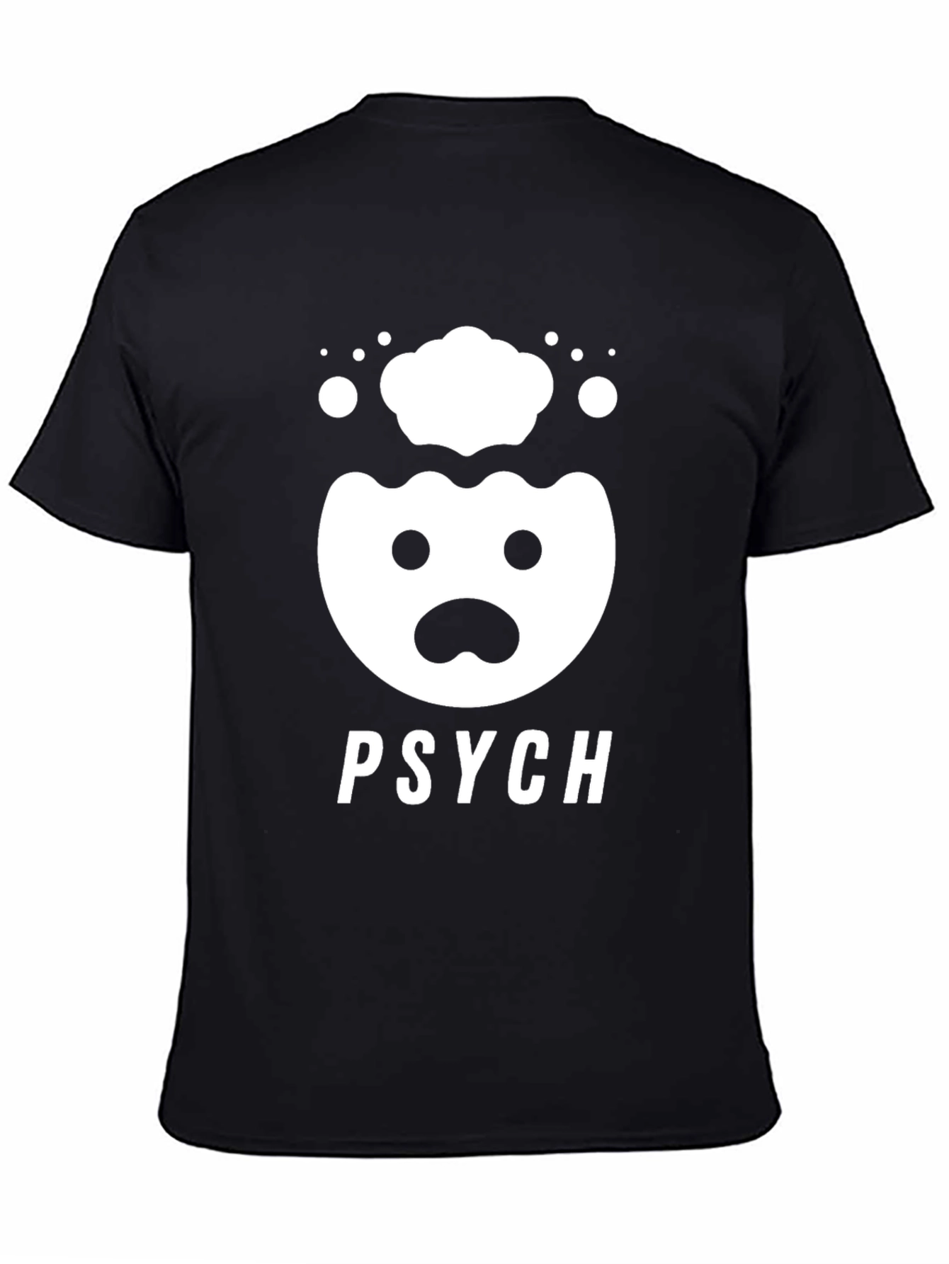 Camiseta Negra PSYCH con Diseño Divertido