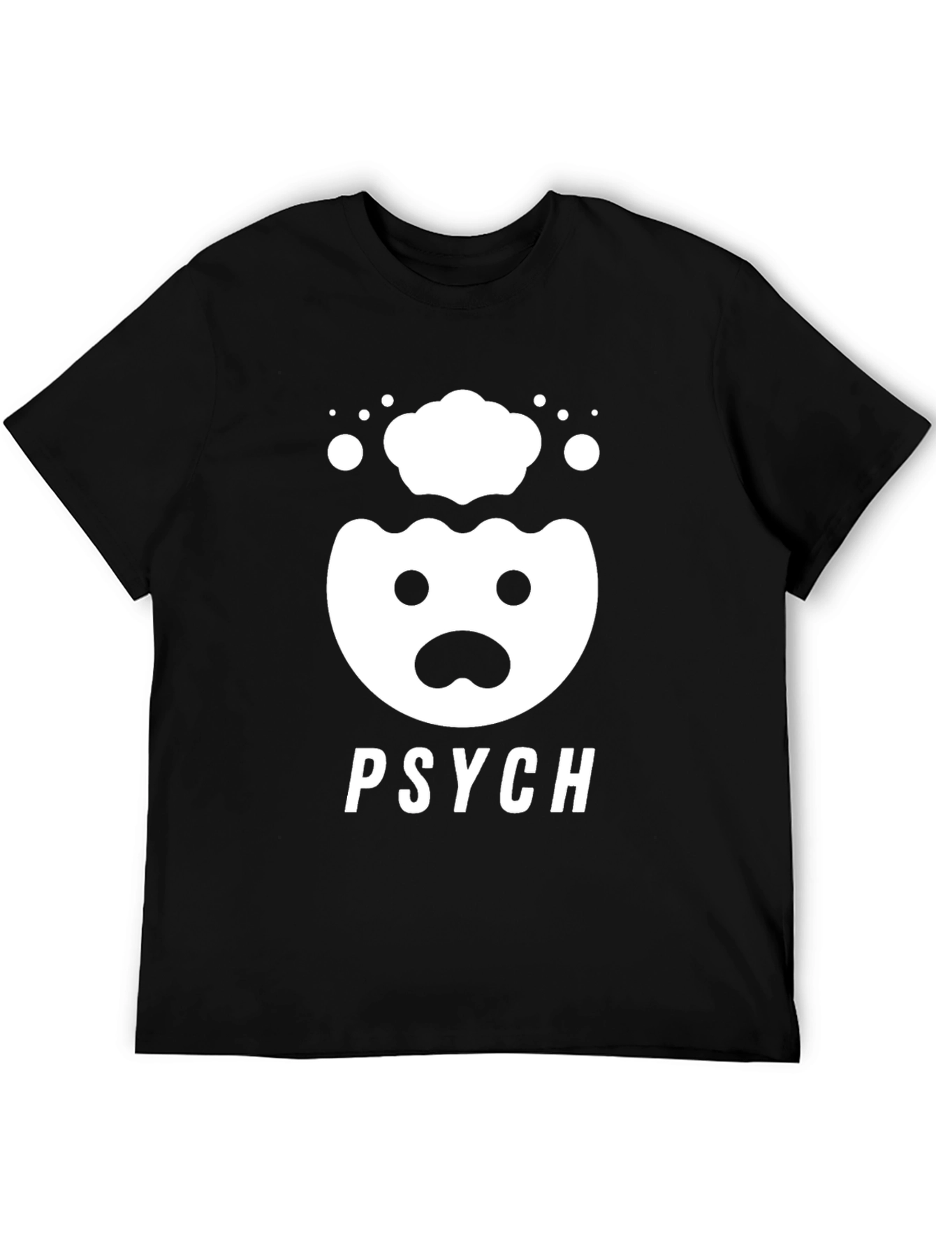 Camiseta Negra PSYCH con Diseño Divertido