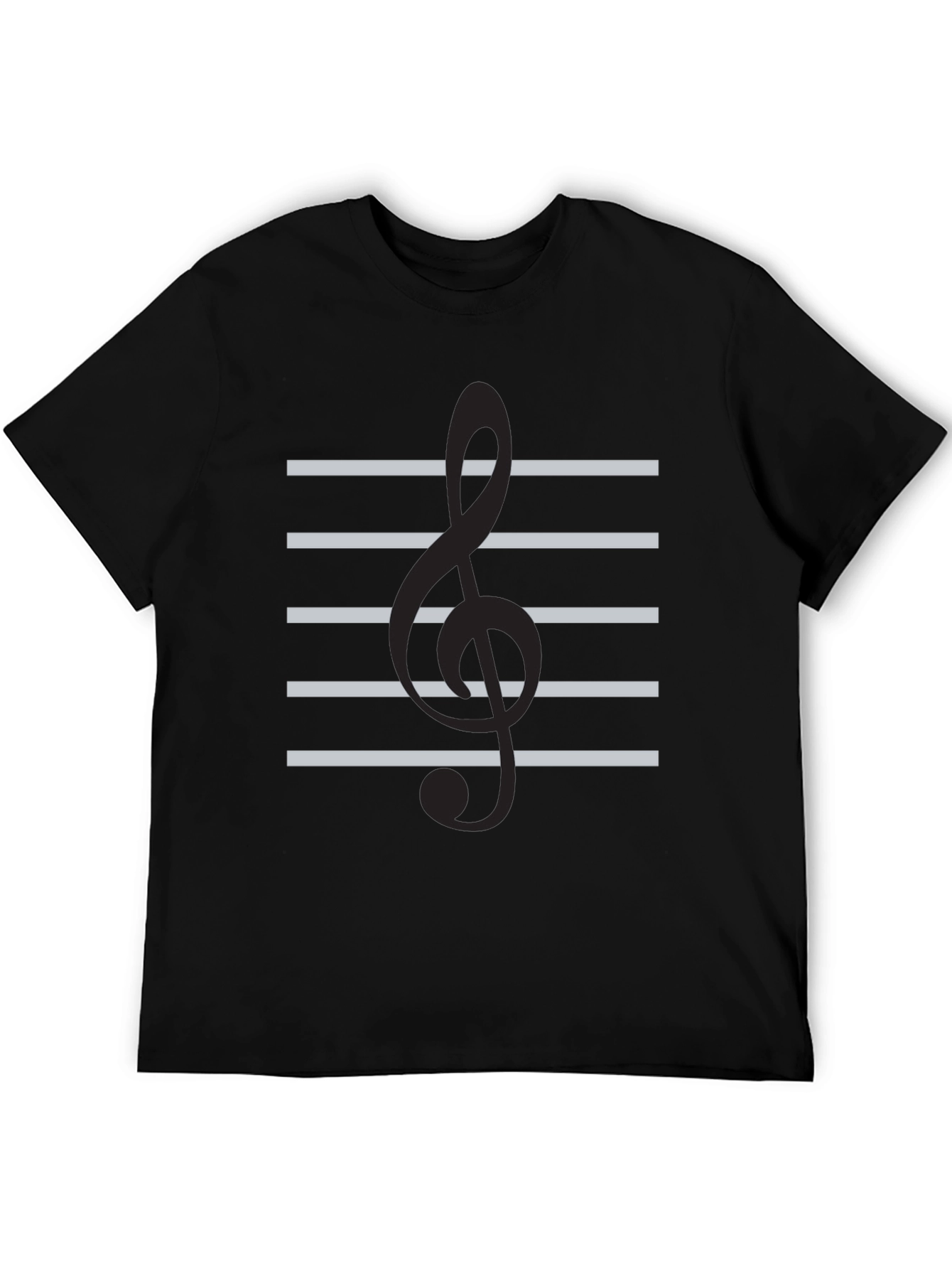 Camiseta Negra Clave de Sol Musical