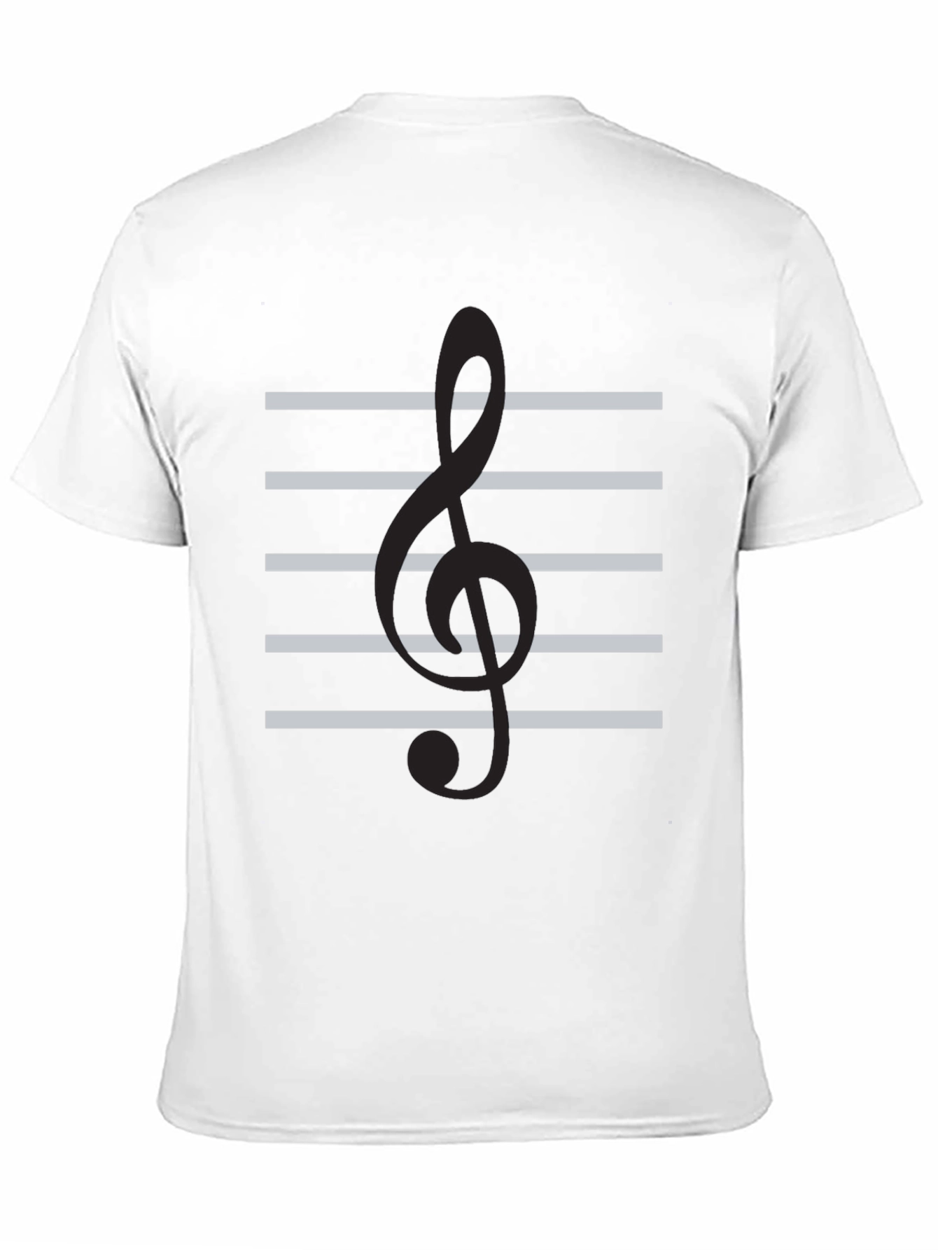 Camiseta Negra Clave de Sol Musical