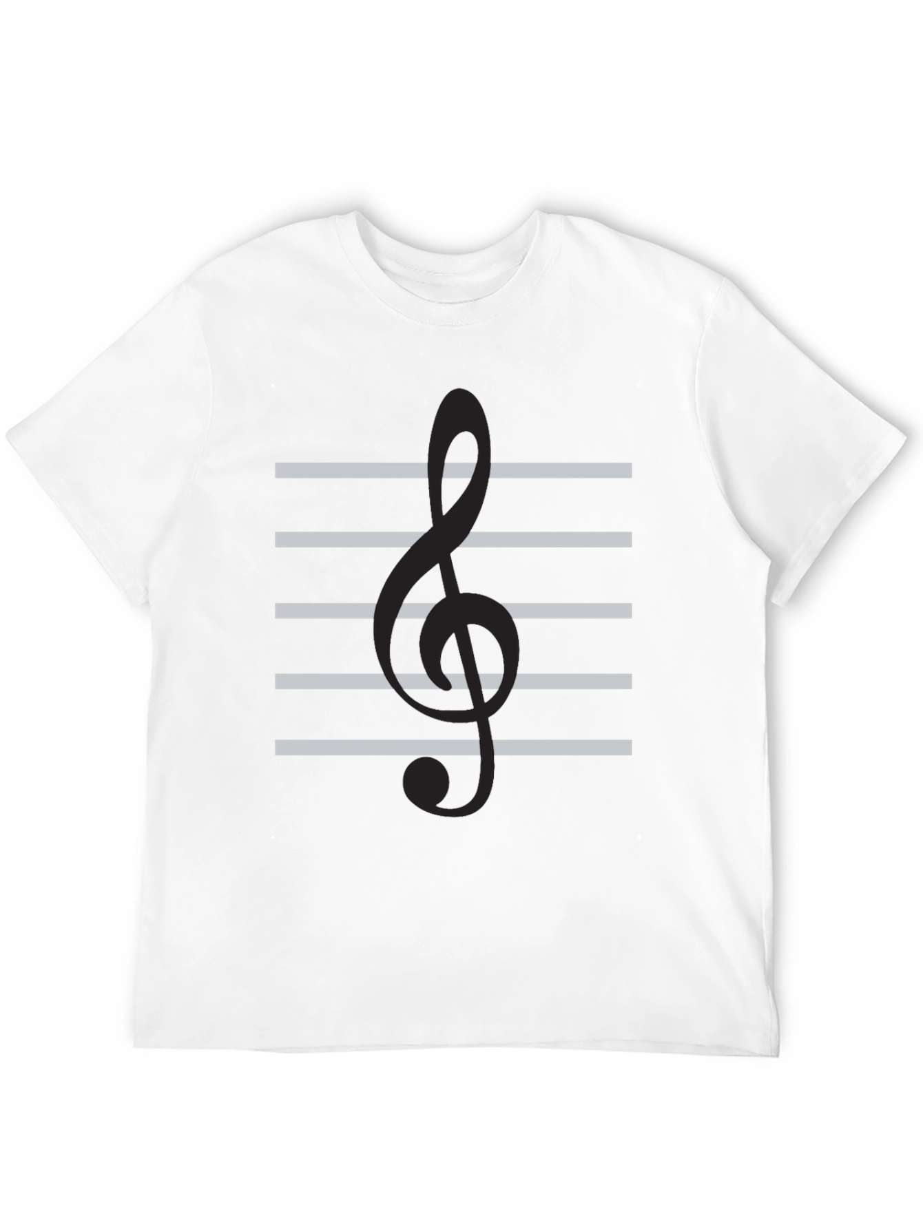 Camiseta Negra Clave de Sol Musical