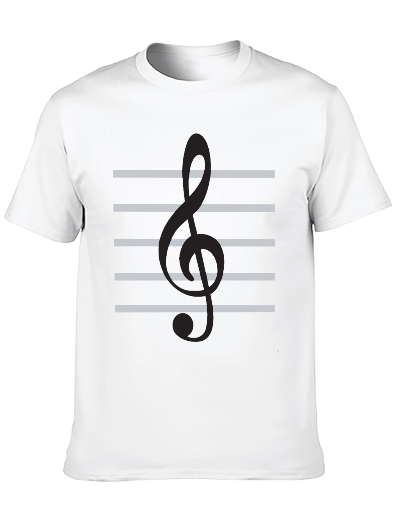 Camiseta Negra Clave de Sol Musical