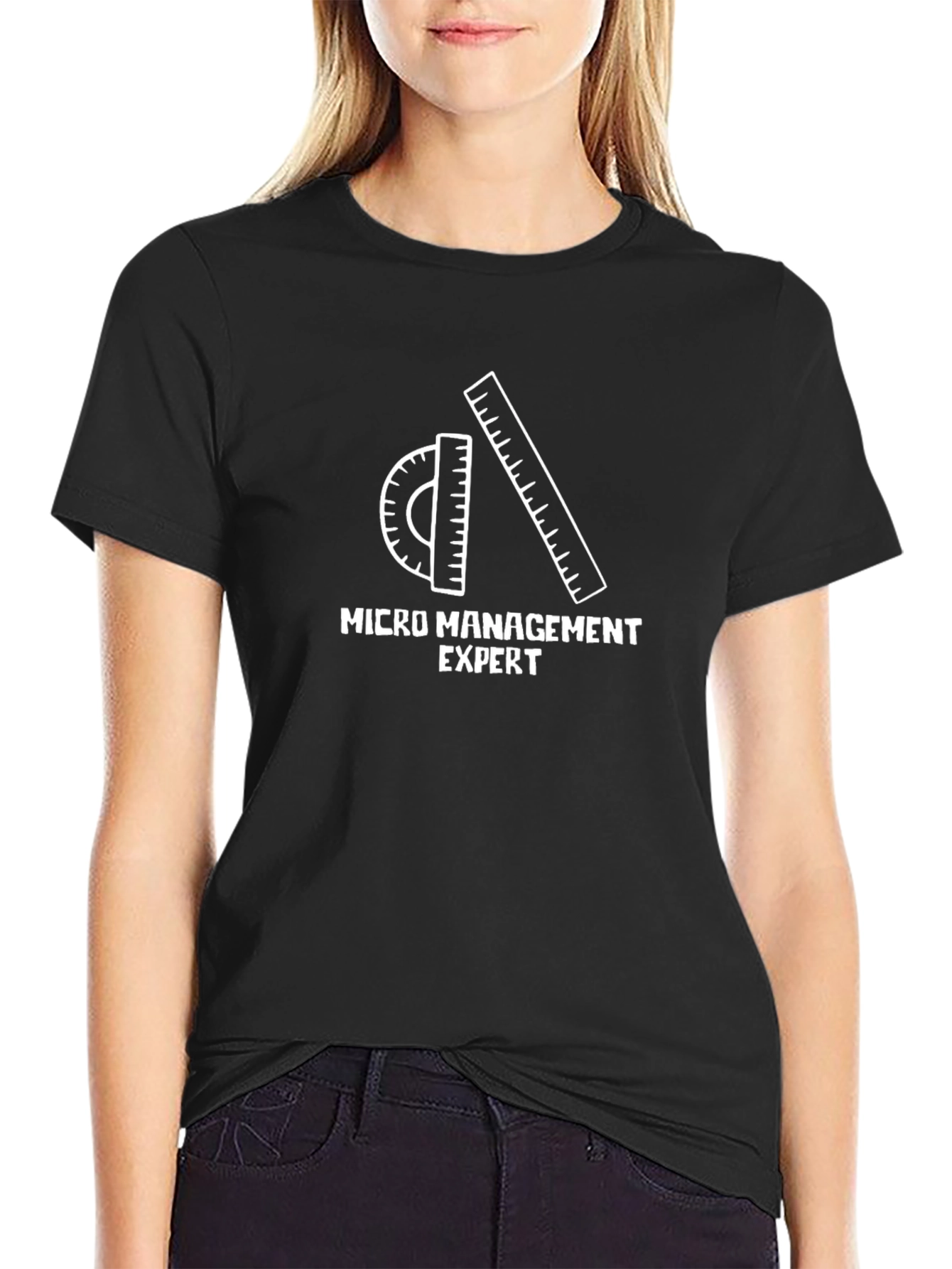 Camiseta Negra Micro Management Expert