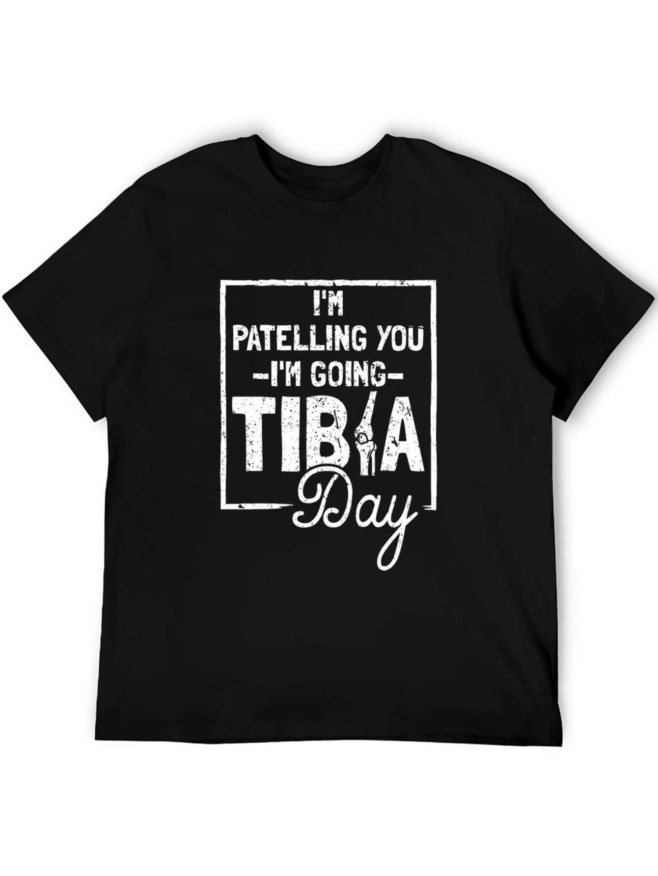 Camiseta Negra Humor Tibia Day para Médicos