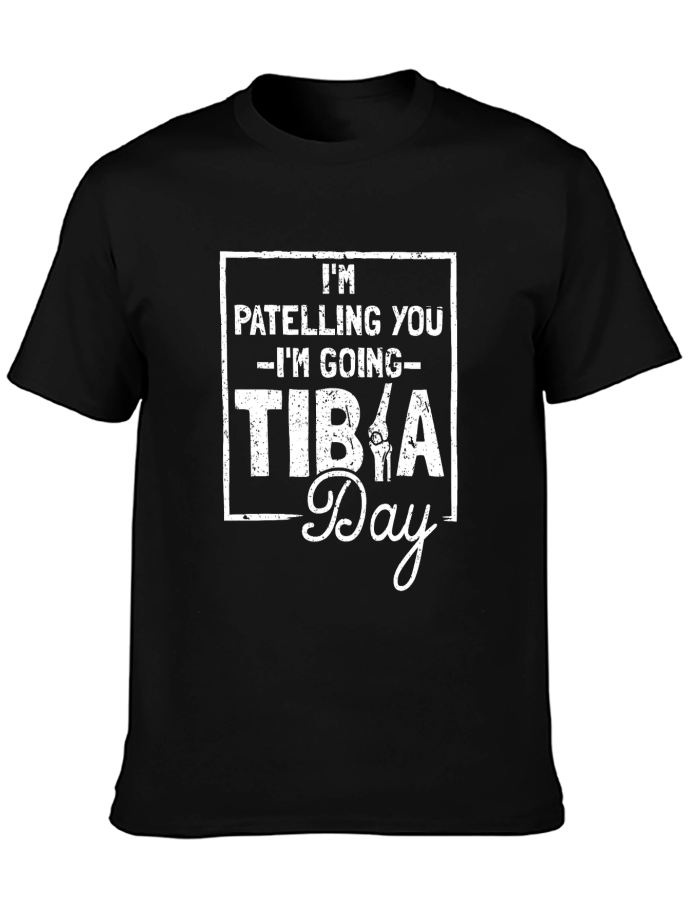 Camiseta Negra Humor Tibia Day para Médicos