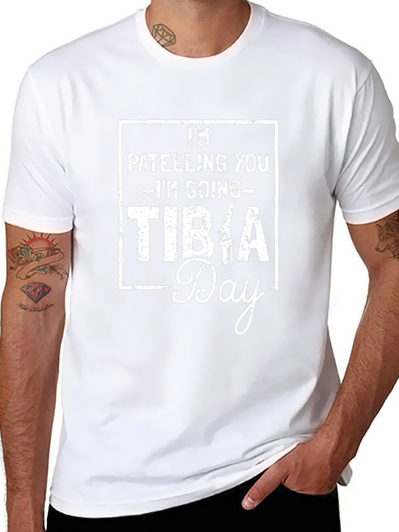 Camiseta Negra Humor Tibia Day para Médicos