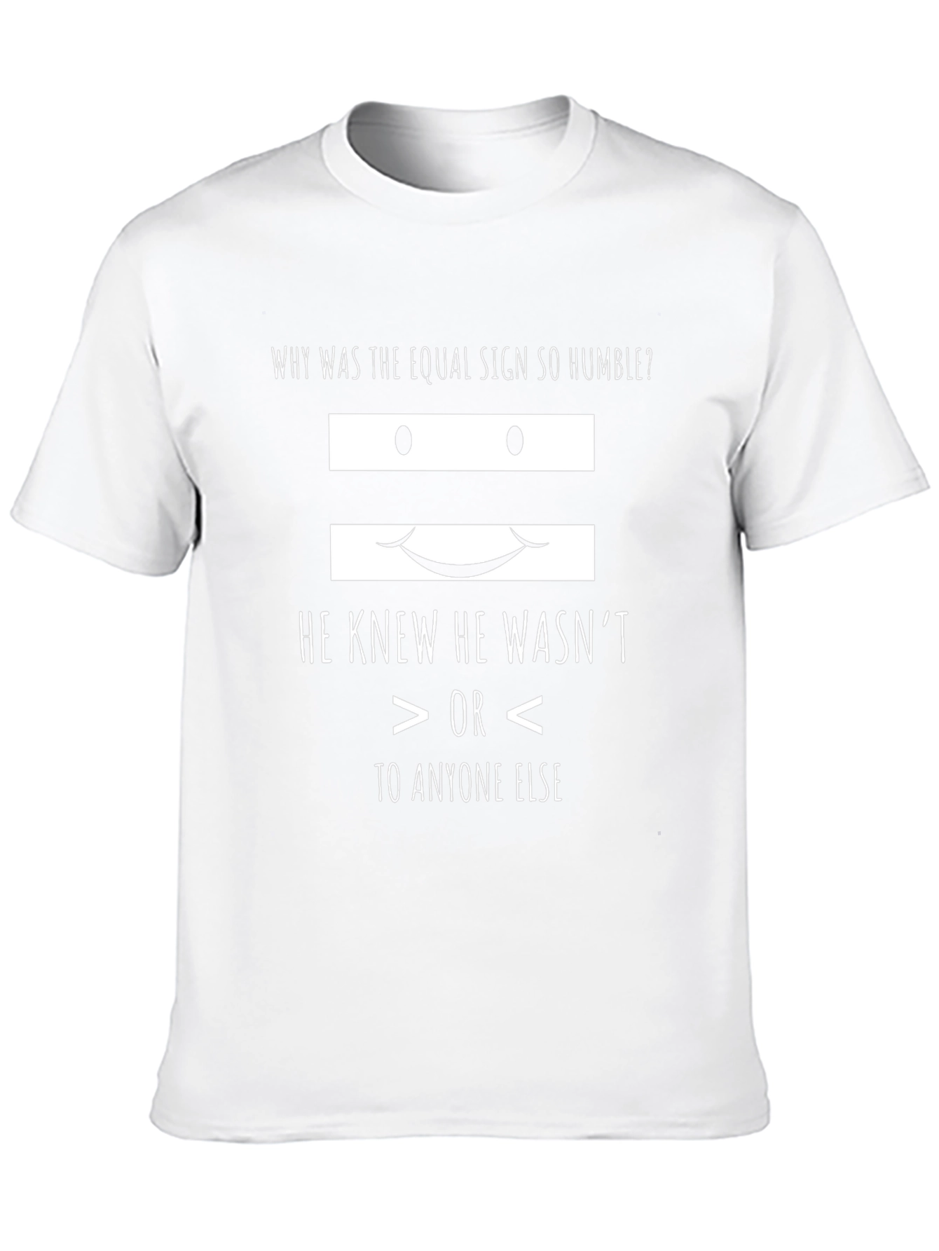 Camiseta Negra con Diseño Humorístico de Signo Igual