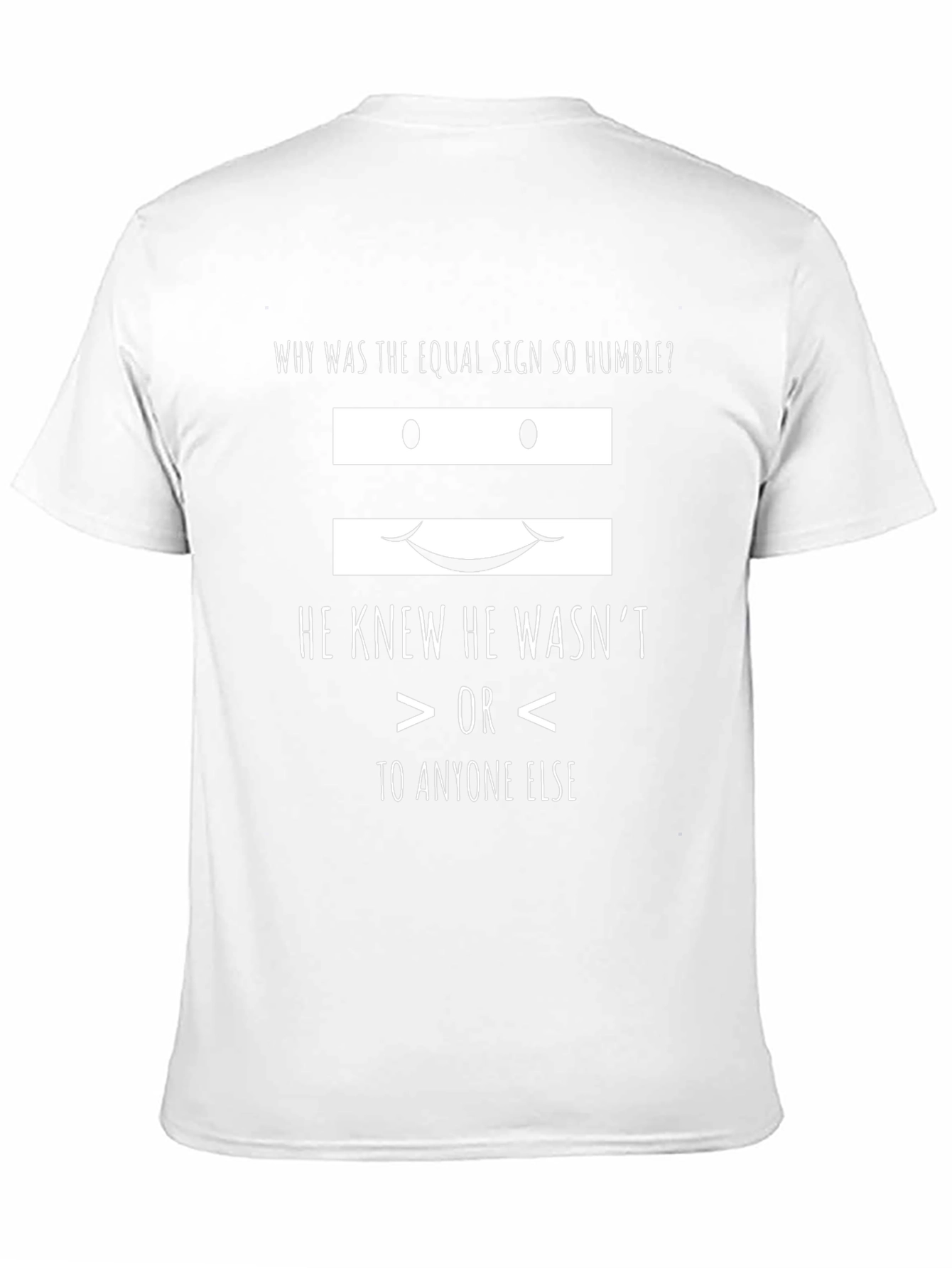 Camiseta Negra con Diseño Humorístico de Signo Igual