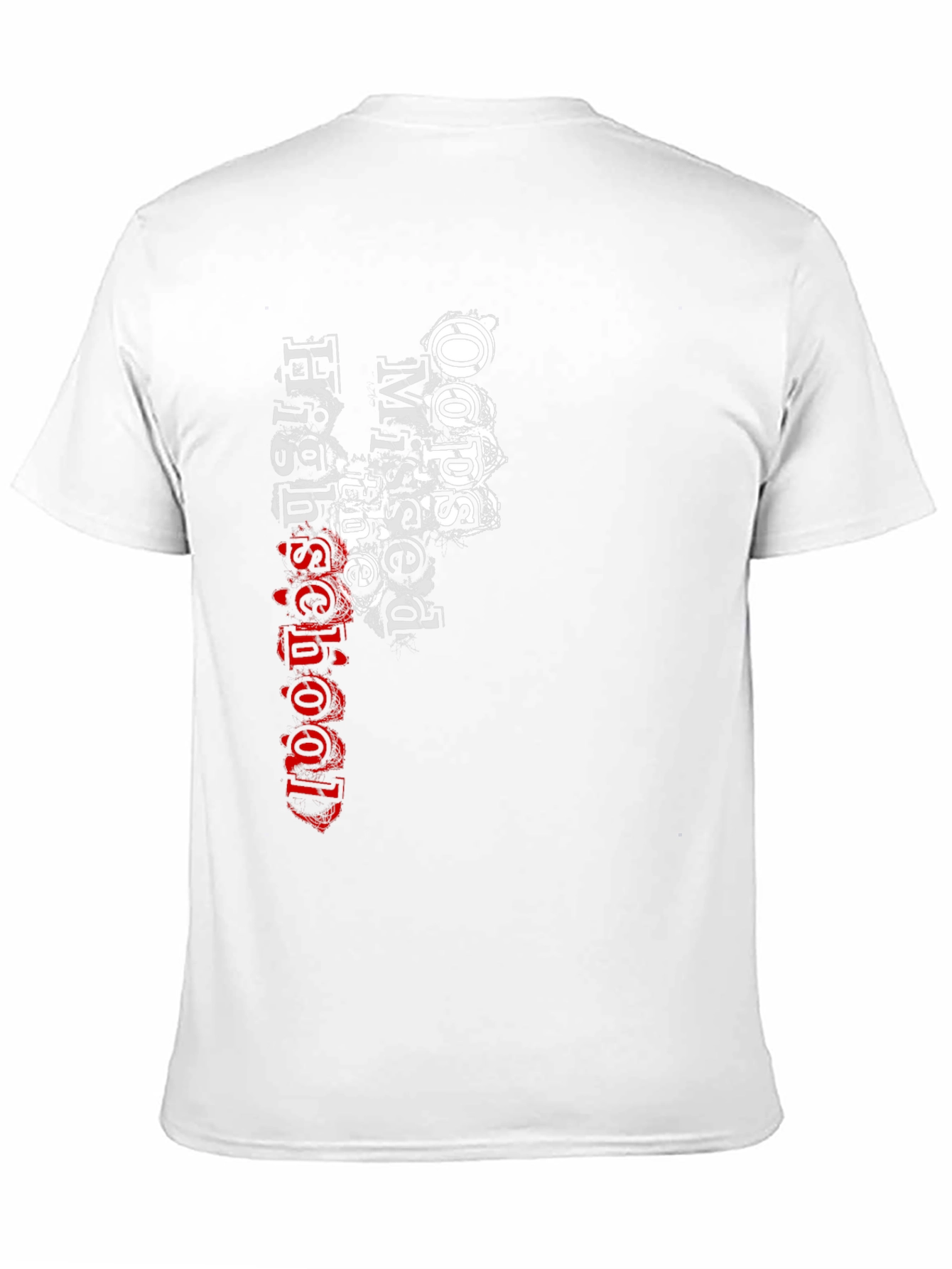 Camiseta Negra con Diseño Gráfico Oops Missed High School