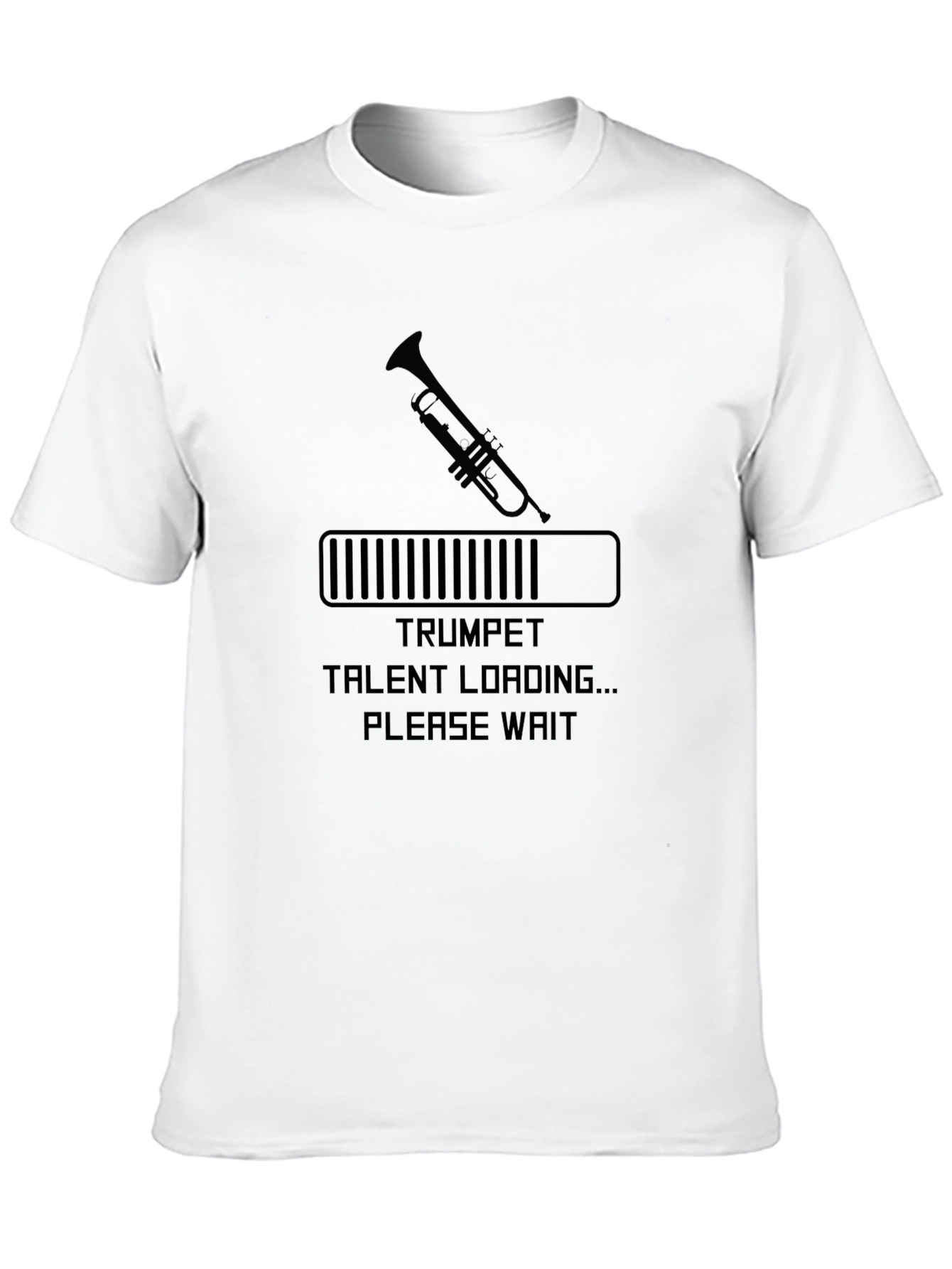 Camiseta Negra Hombre - Trompeta Talent Loading