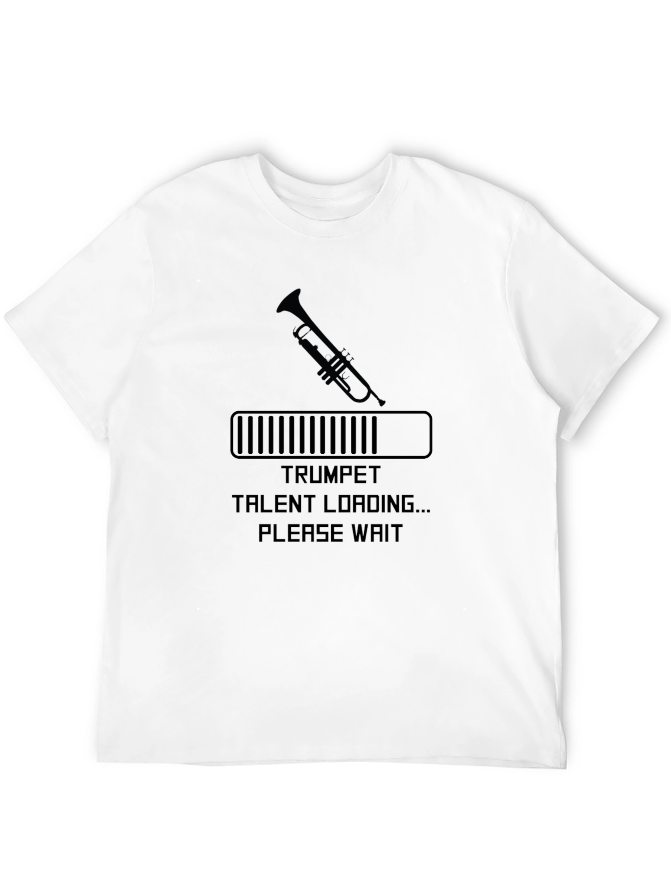 Camiseta Negra Hombre - Trompeta Talent Loading