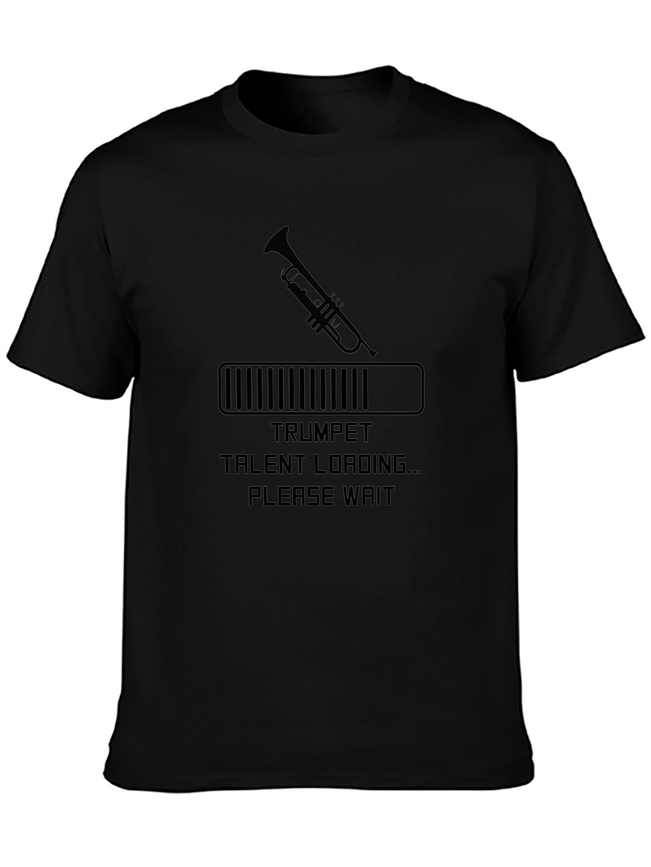 Camiseta Negra Hombre - Trompeta Talent Loading