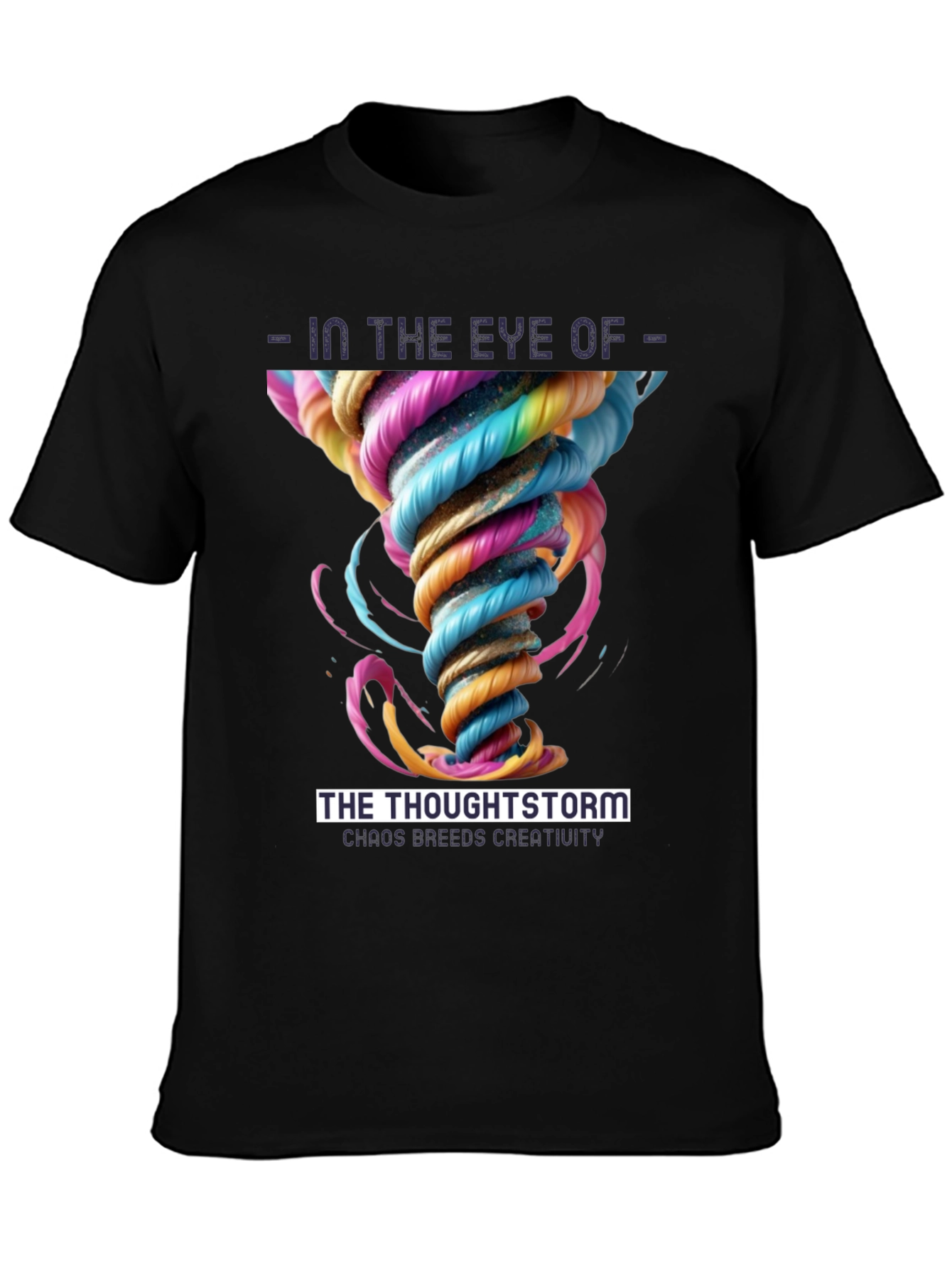 Camiseta Negra Ojo de la Tormenta Mental