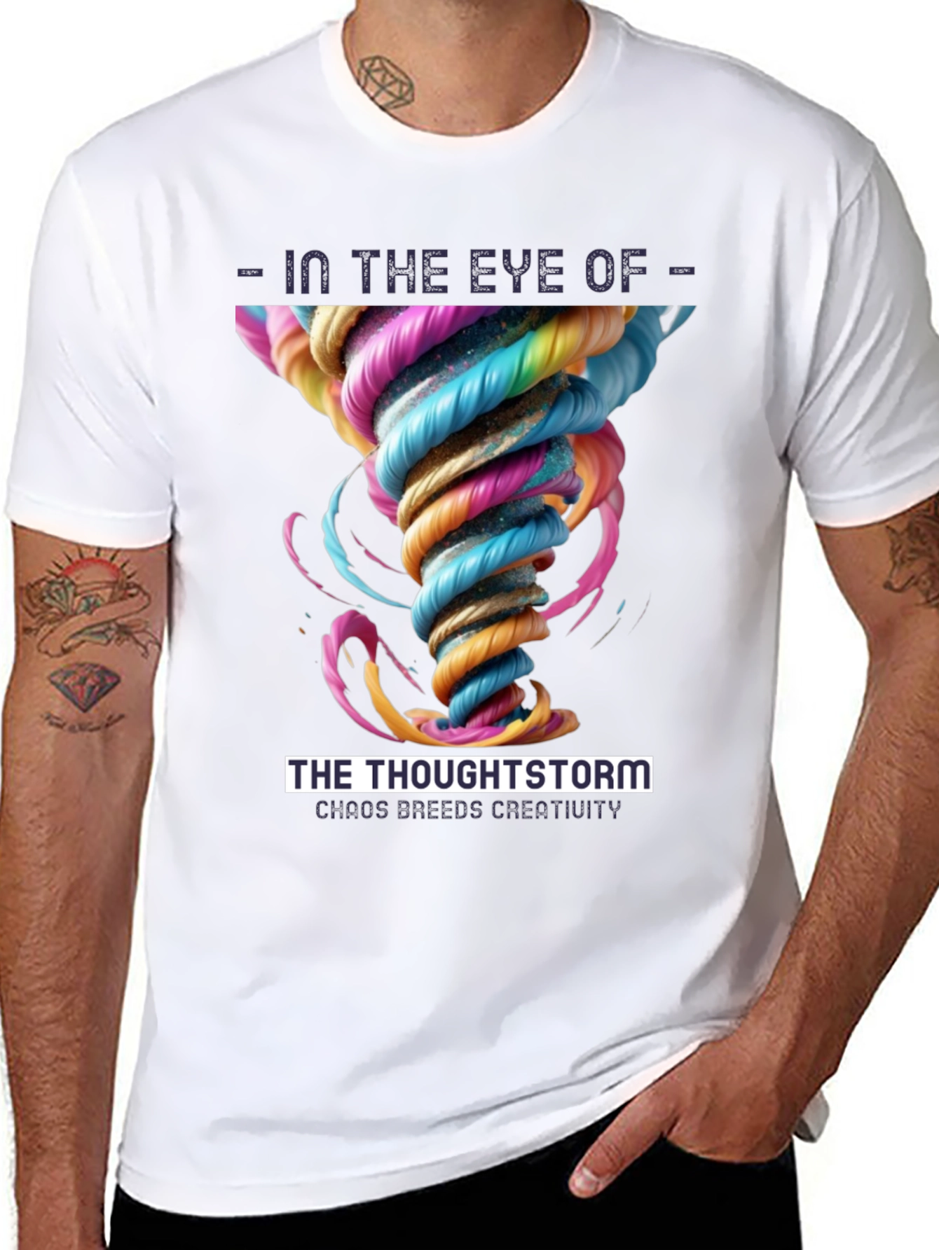 Camiseta Negra Ojo de la Tormenta Mental