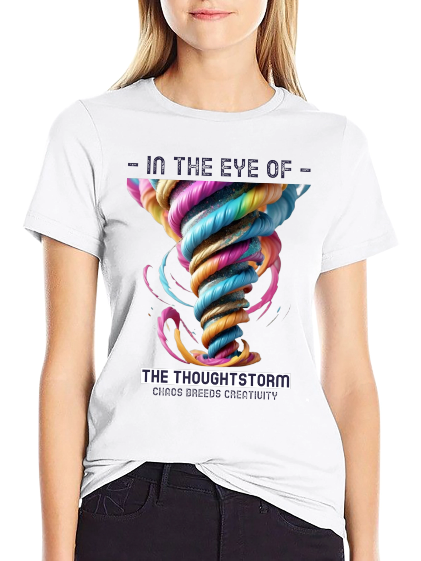 Camiseta Negra Ojo de la Tormenta Mental