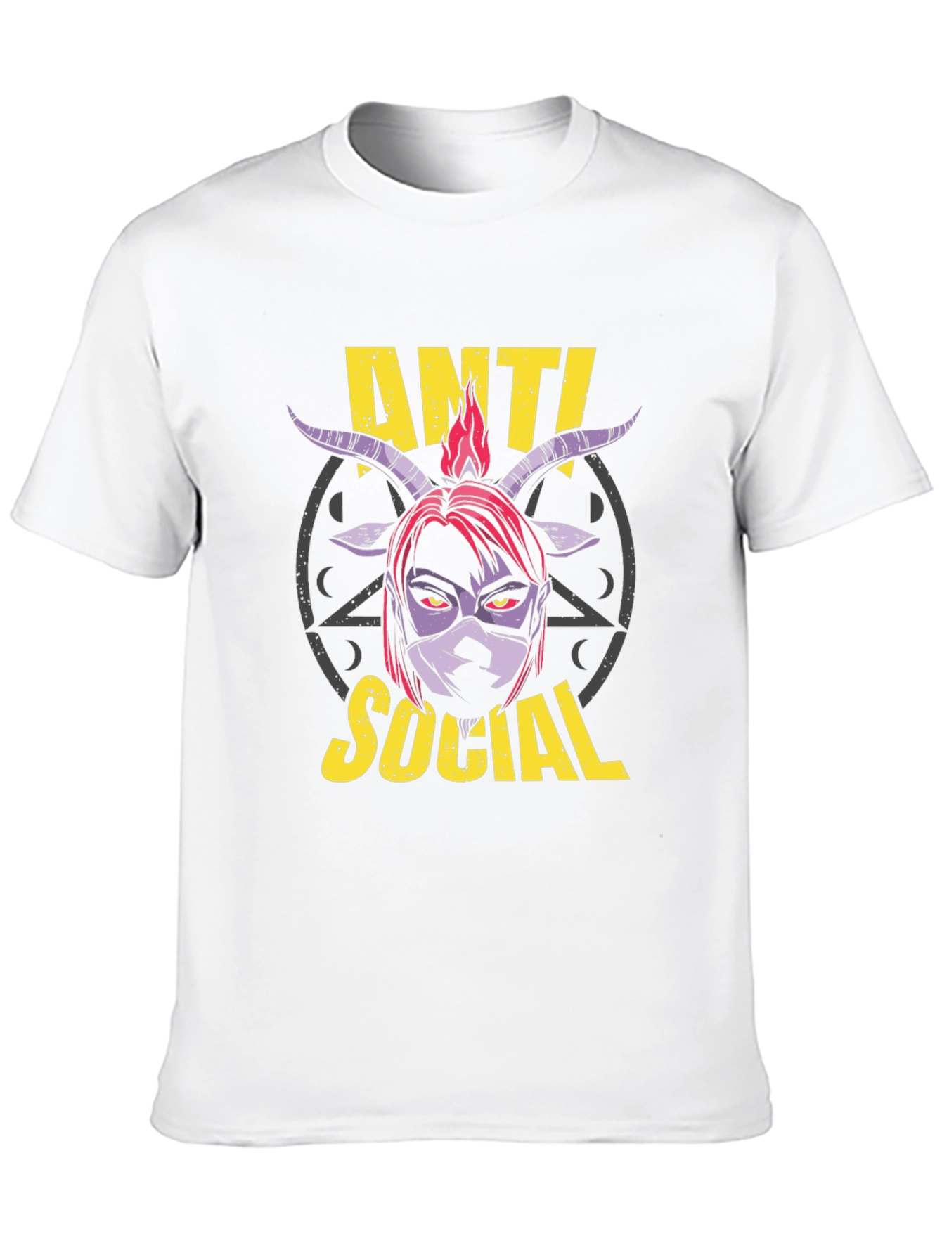 Camiseta Anti Social con Diseño Gráfico
