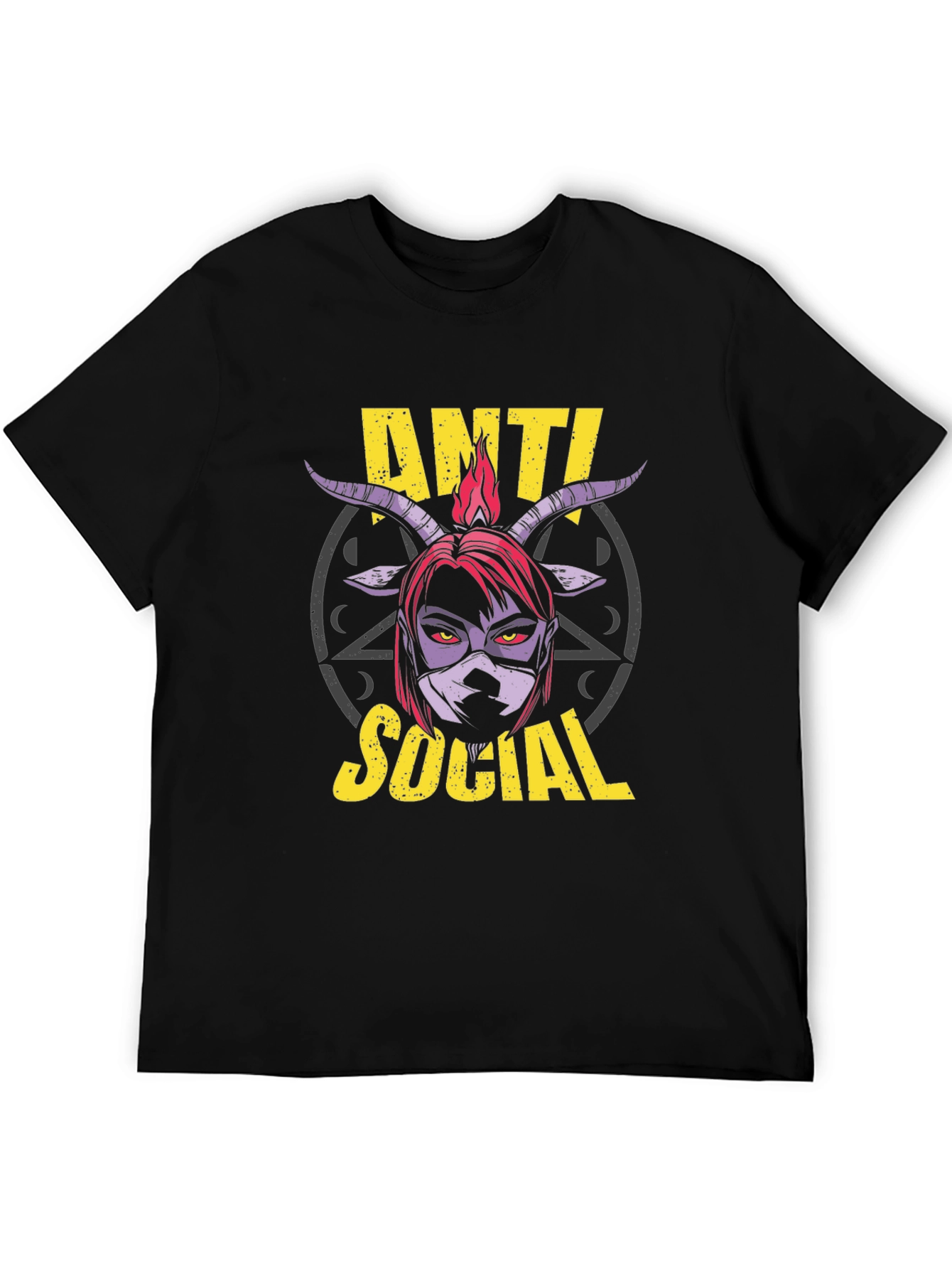 Camiseta Anti Social con Diseño Gráfico