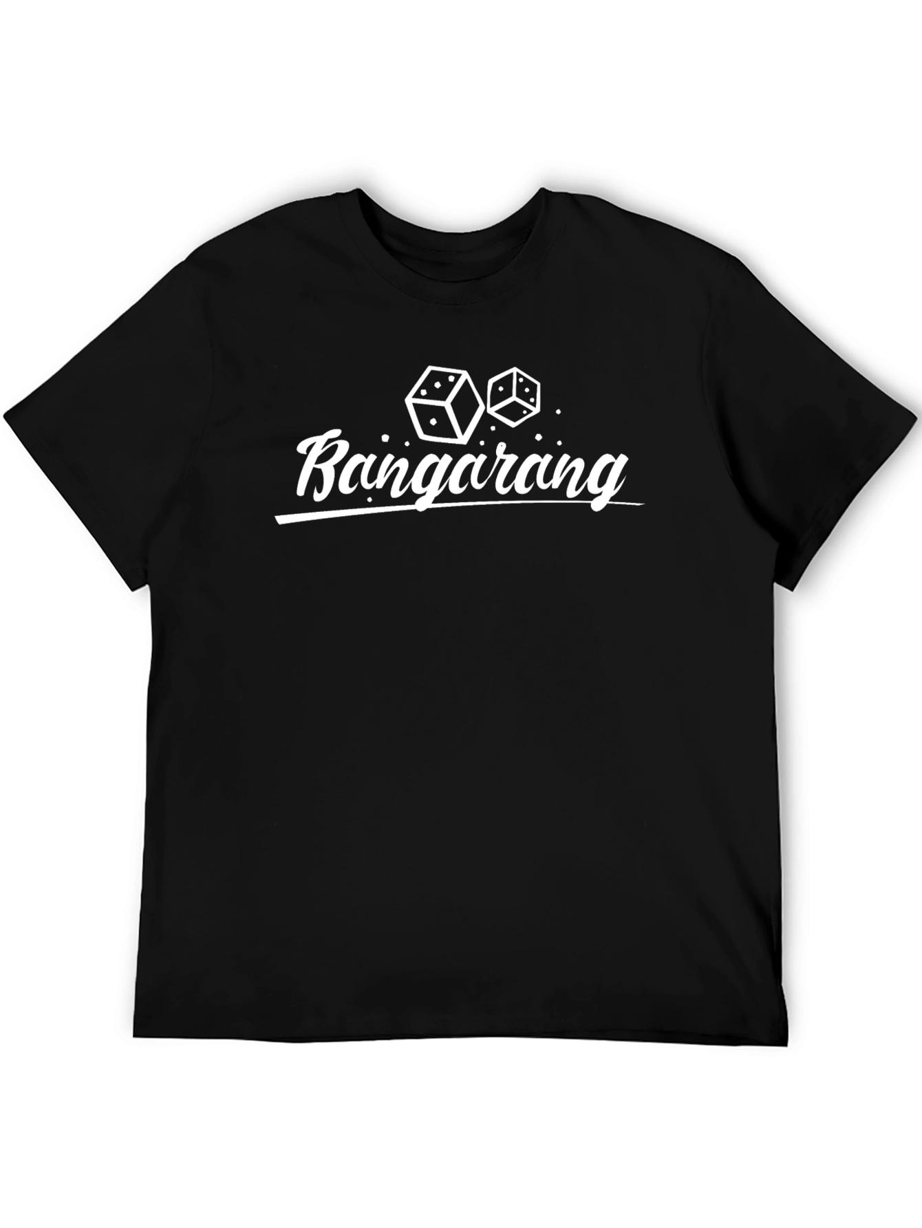 Camiseta Negra Bangarang Dados Diseño Casual