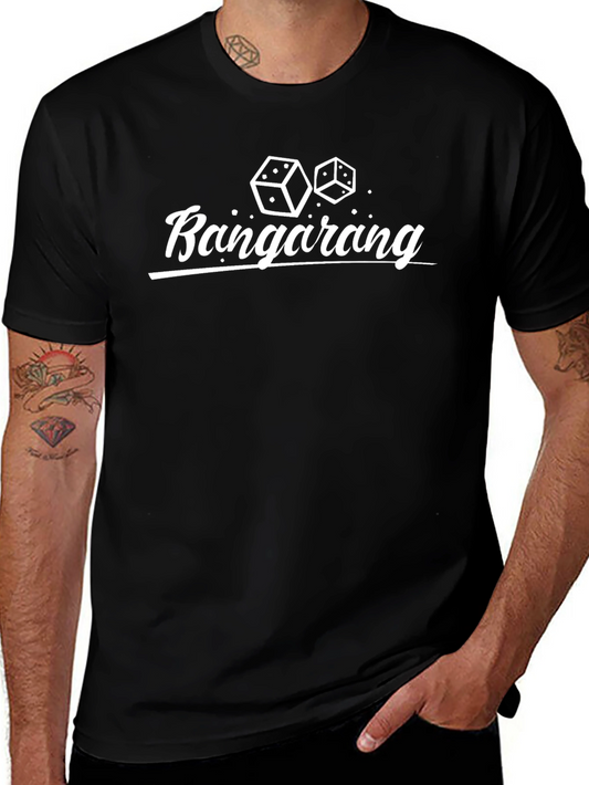 Camiseta Negra Bangarang Dados Diseño Casual
