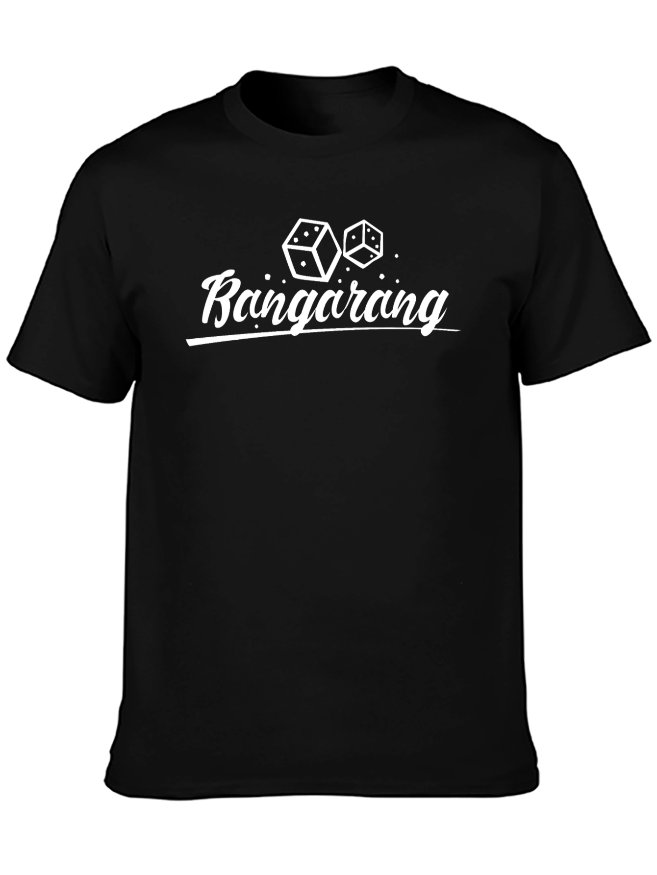 Camiseta Negra Bangarang Dados Diseño Casual