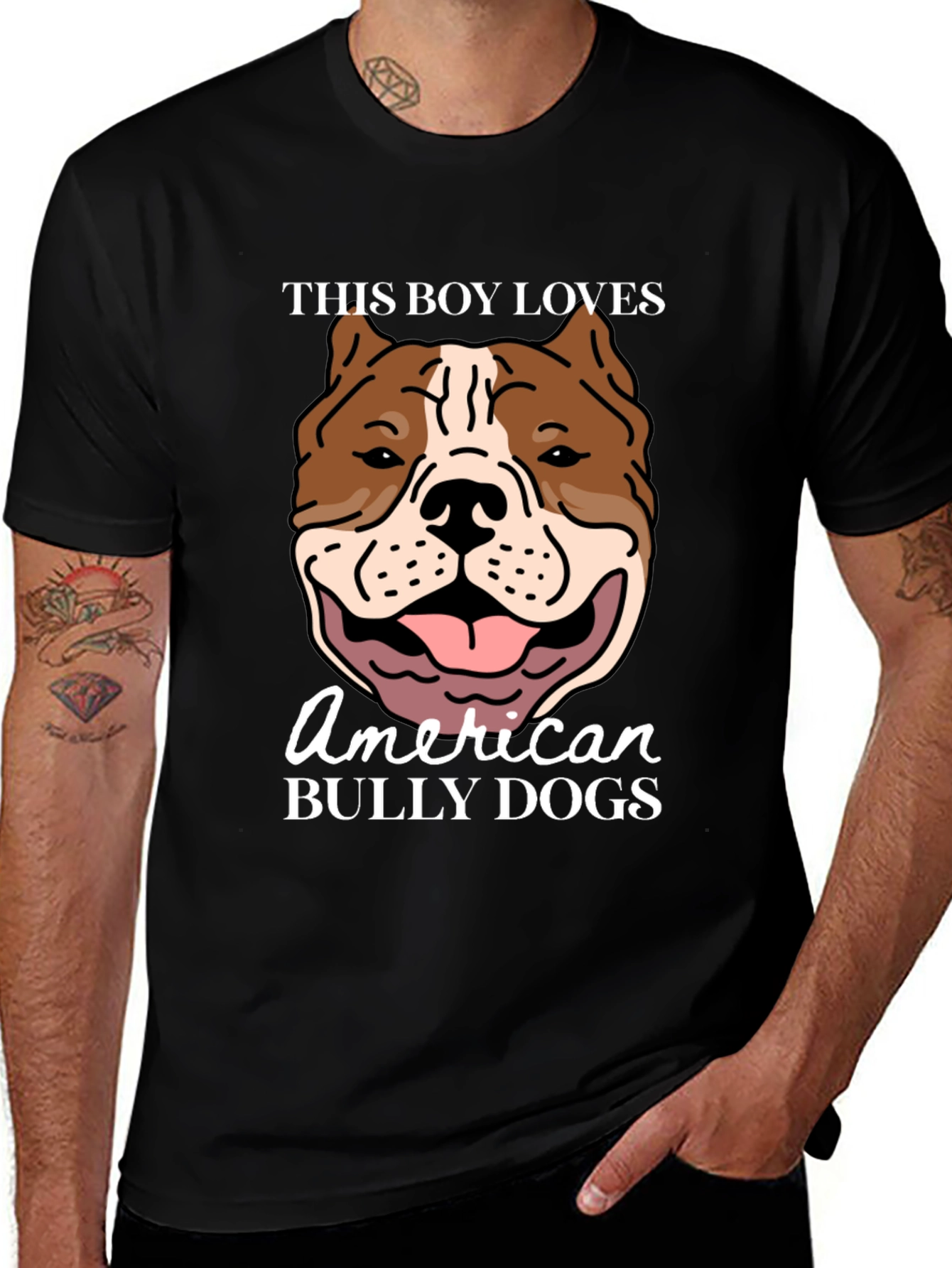 Camiseta Negra American Bully Dogs