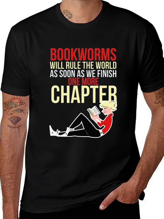 Camiseta Negra Bookworms Will Rule The World